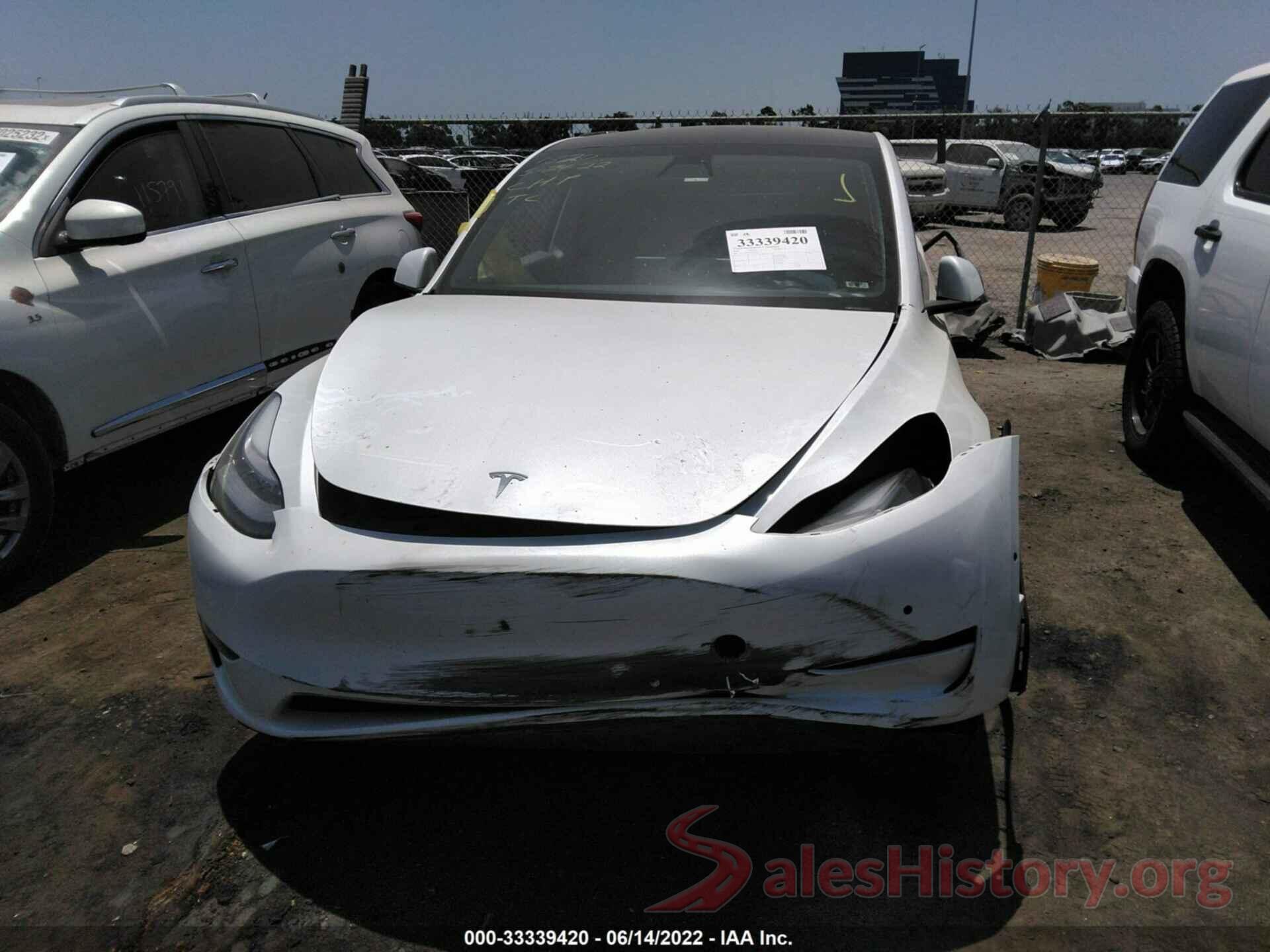 5YJYGDEE6LF059621 2020 TESLA MODEL Y