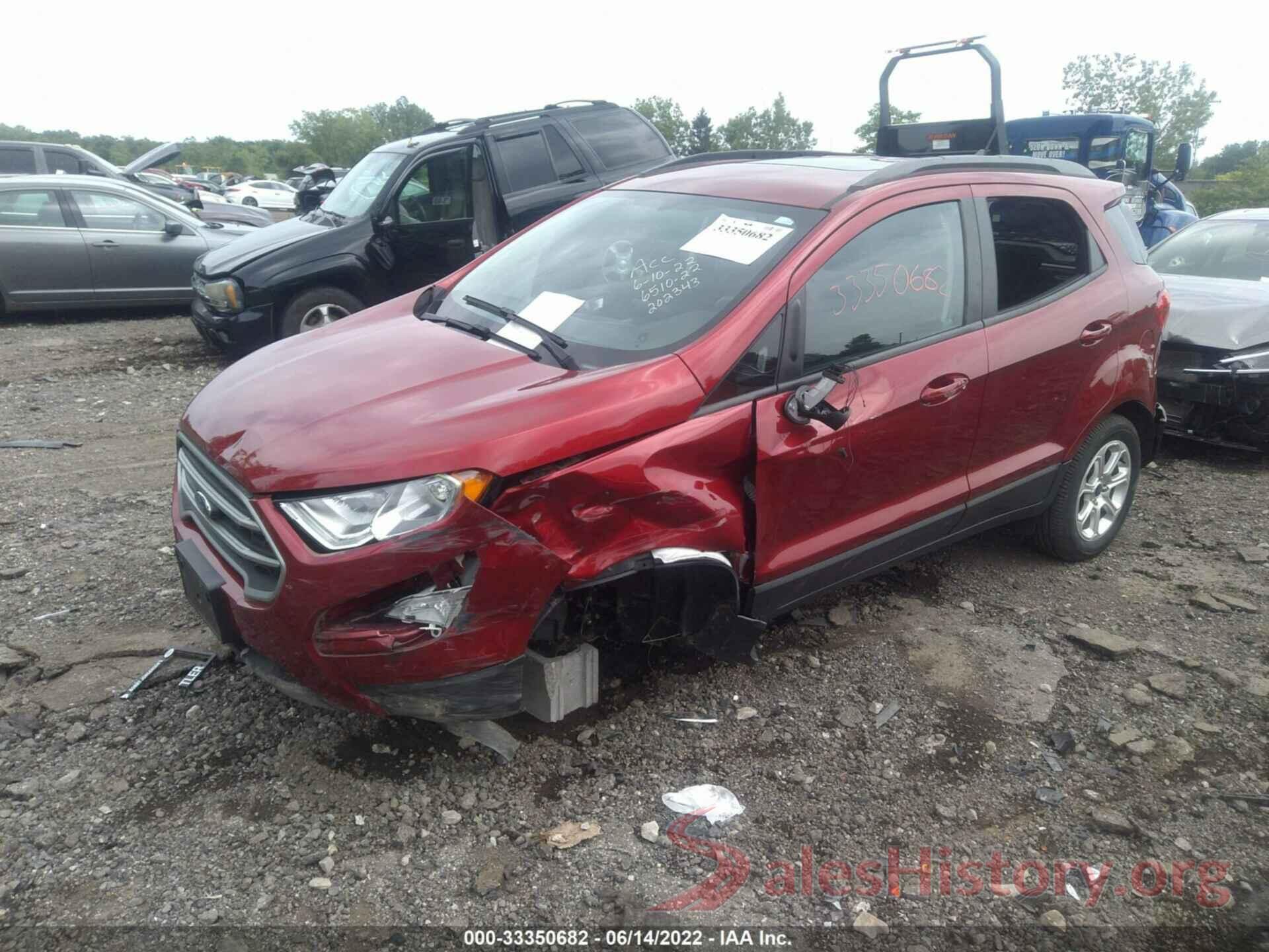 MAJ3P1TE3JC202343 2018 FORD ECOSPORT