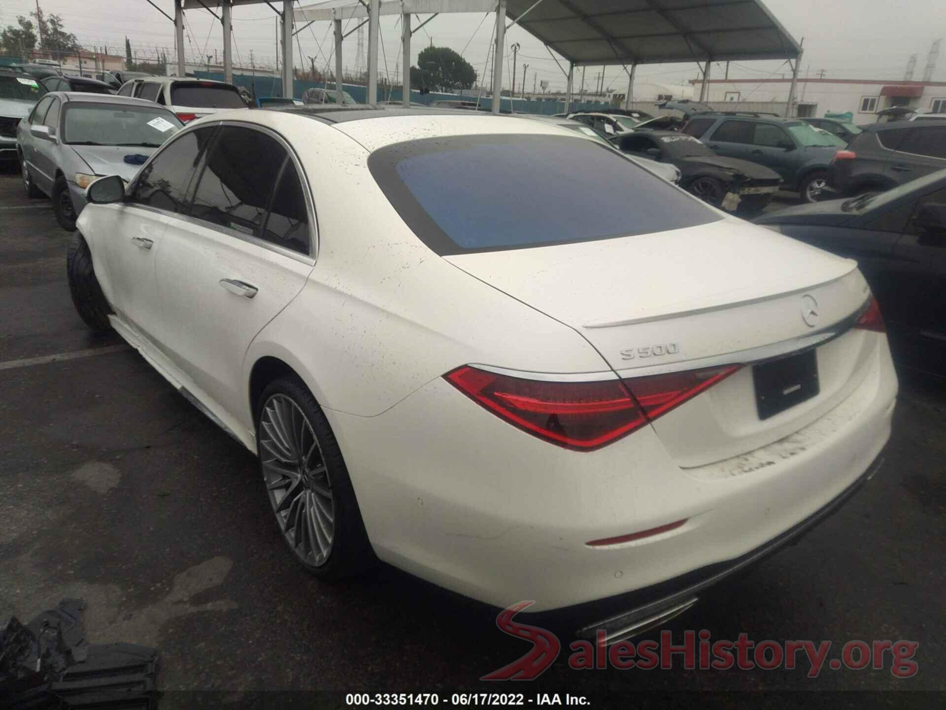 W1K6G6DB7NA122480 2022 MERCEDES-BENZ S-CLASS