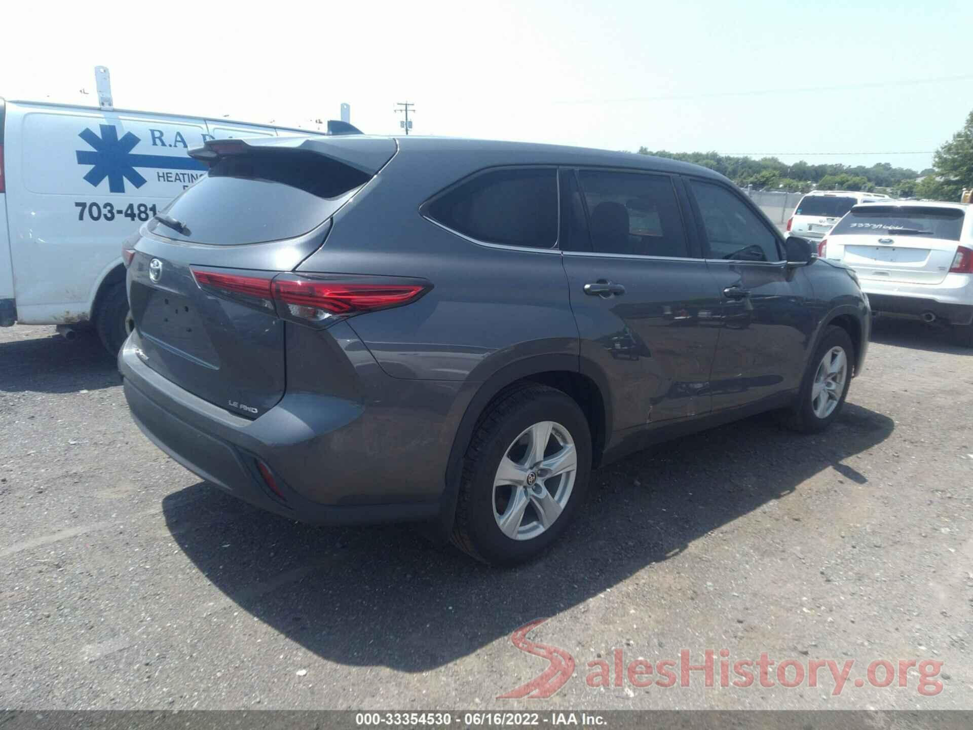 5TDBZRBH5MS542638 2021 TOYOTA HIGHLANDER