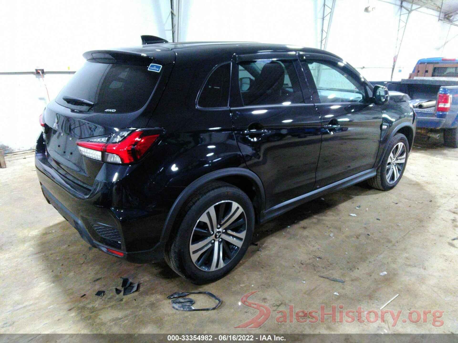 JA4ARUAU0MU031633 2021 MITSUBISHI OUTLANDER SPORT