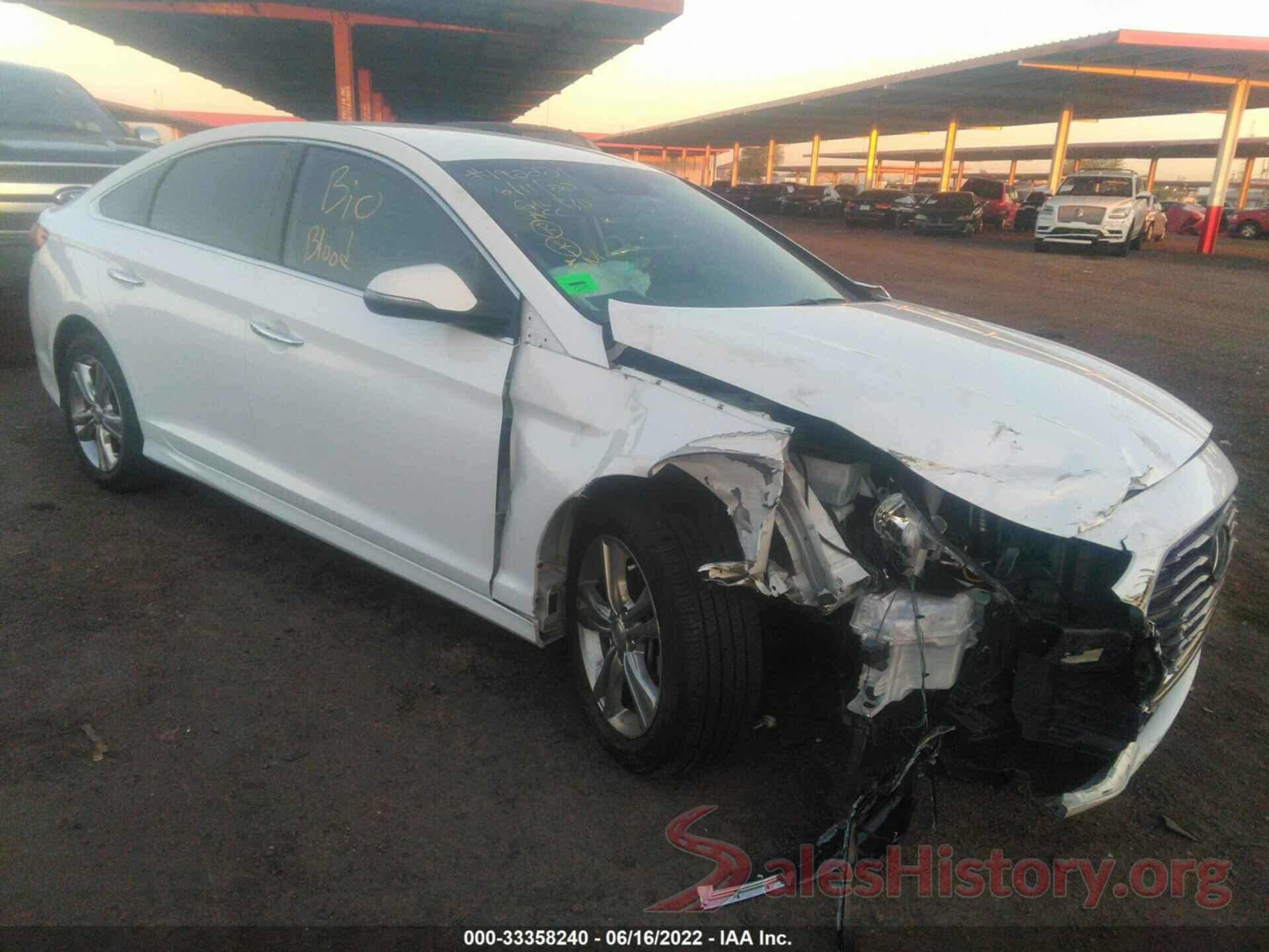 5NPE34AF6JH607581 2018 HYUNDAI SONATA