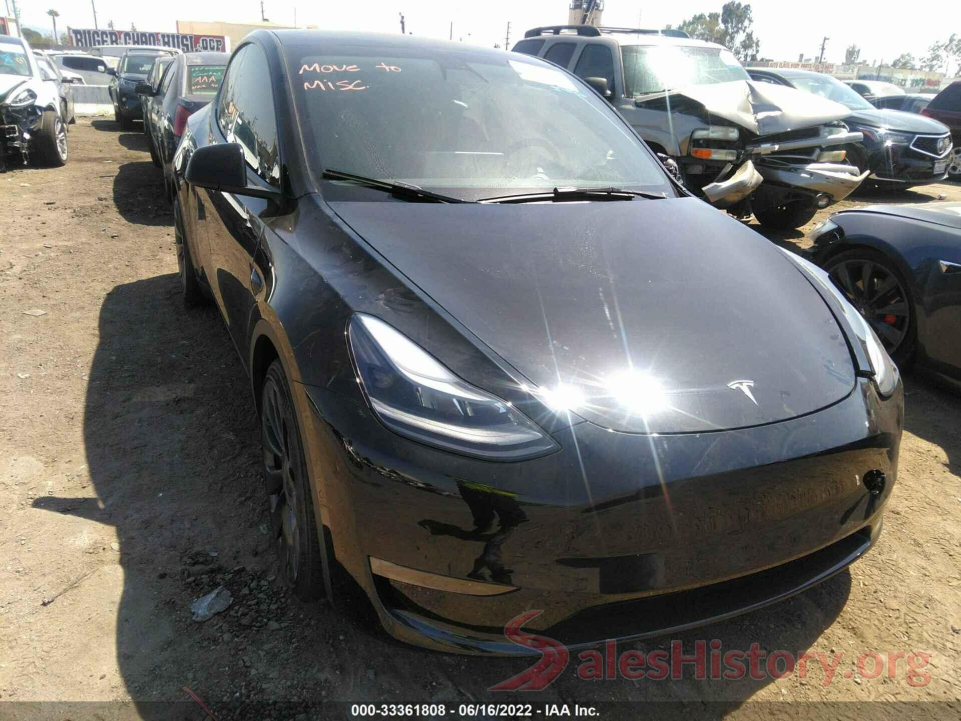 7SAYGDEF7NF414634 2022 TESLA MODEL Y