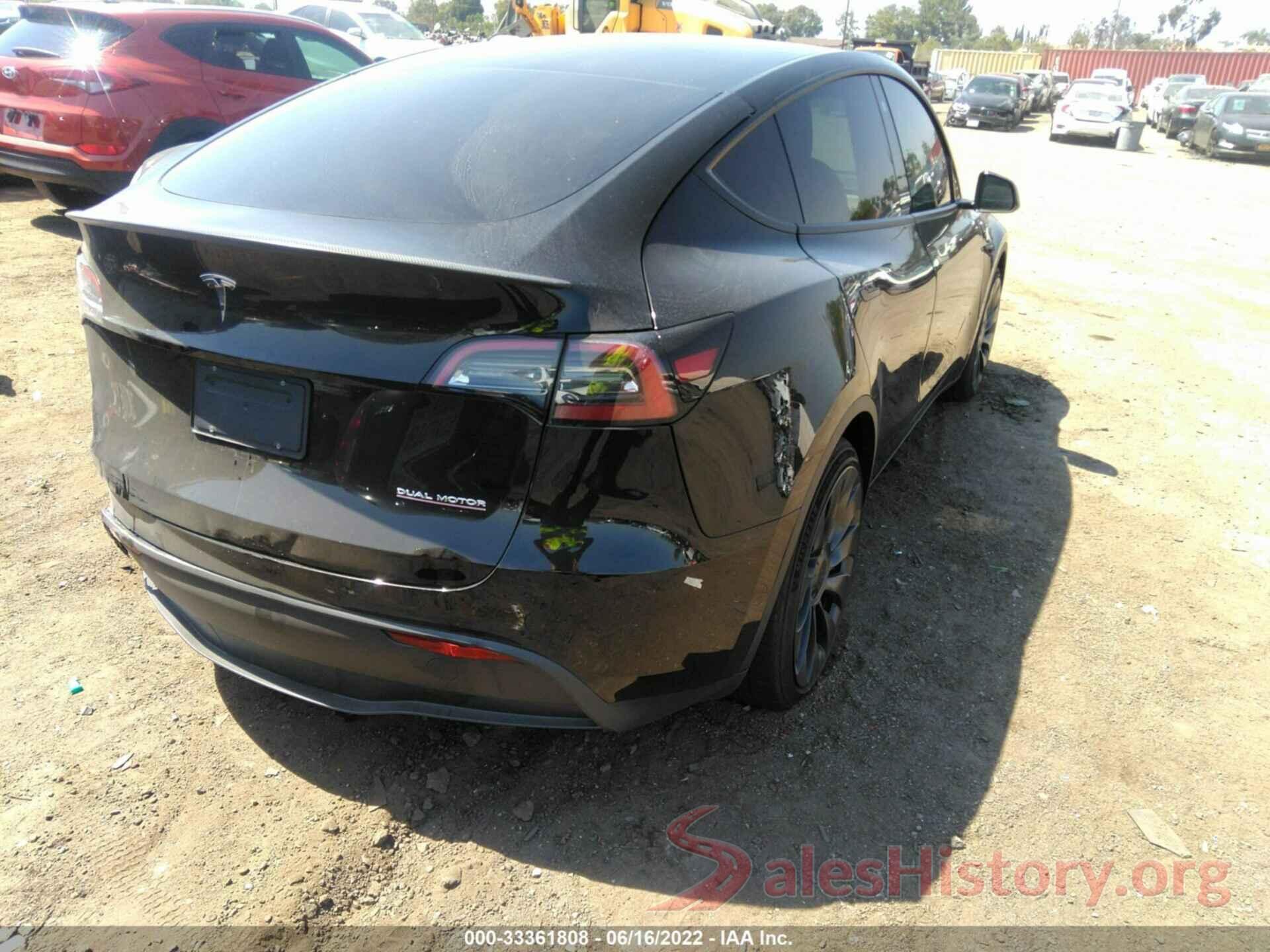 7SAYGDEF7NF414634 2022 TESLA MODEL Y