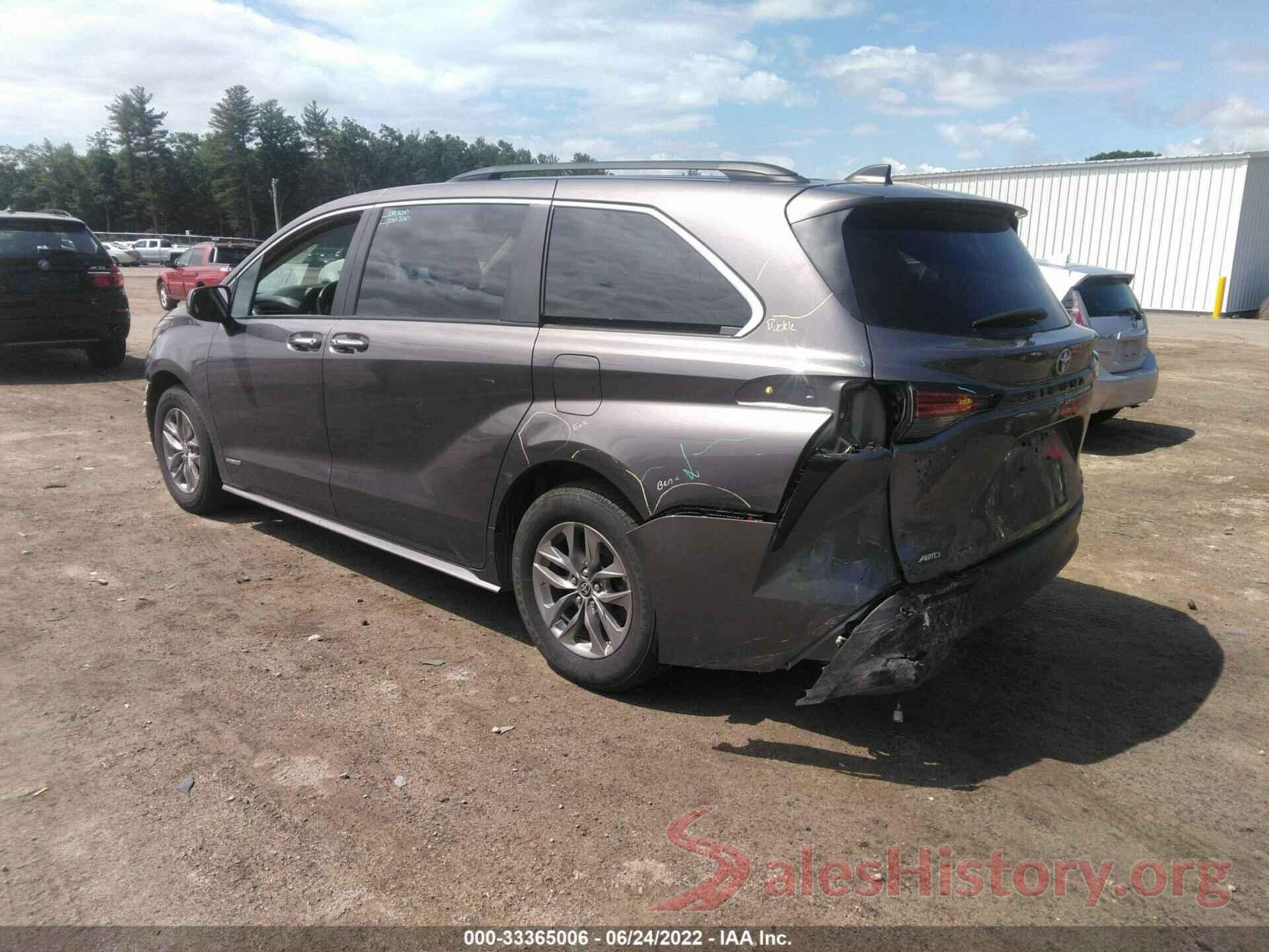 5TDJSKFC2MS004985 2021 TOYOTA SIENNA