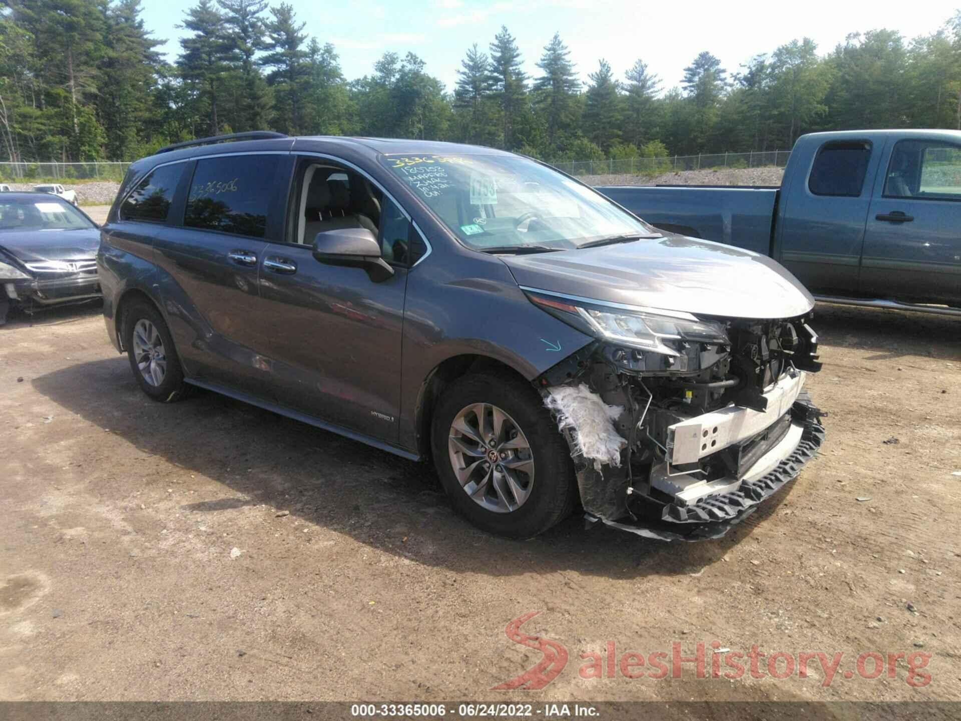 5TDJSKFC2MS004985 2021 TOYOTA SIENNA