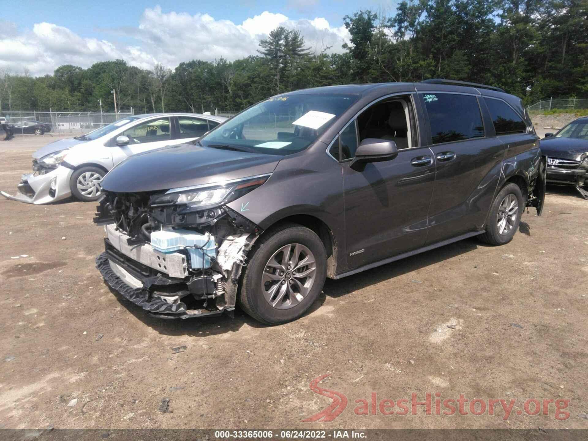 5TDJSKFC2MS004985 2021 TOYOTA SIENNA