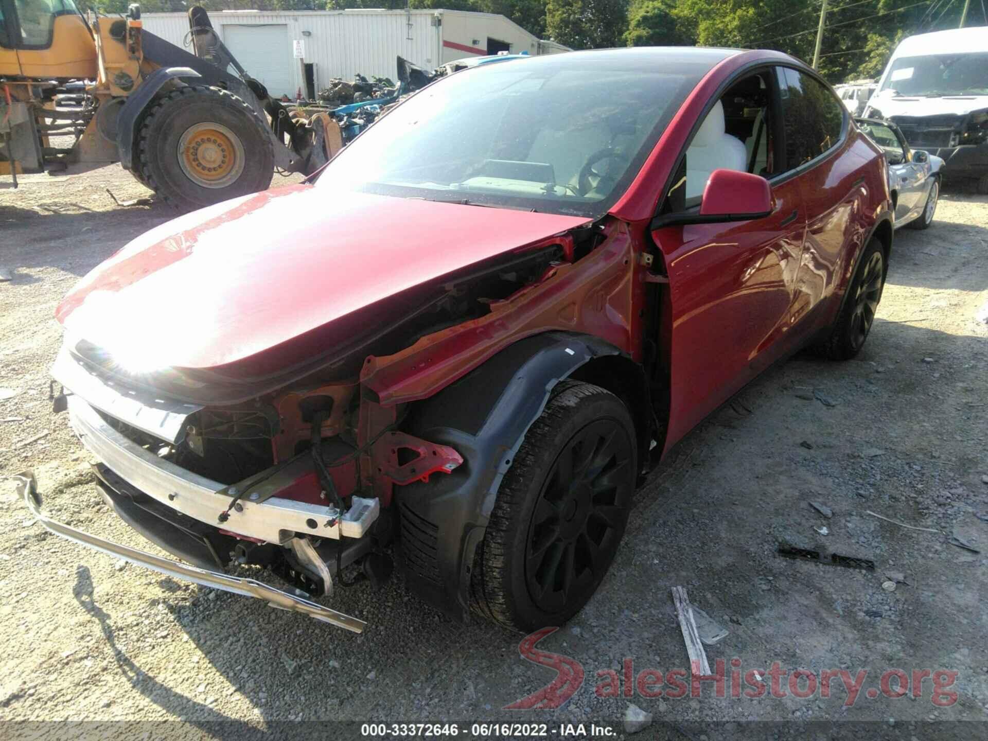 7SAYGDEE0NF313071 2022 TESLA MODEL Y