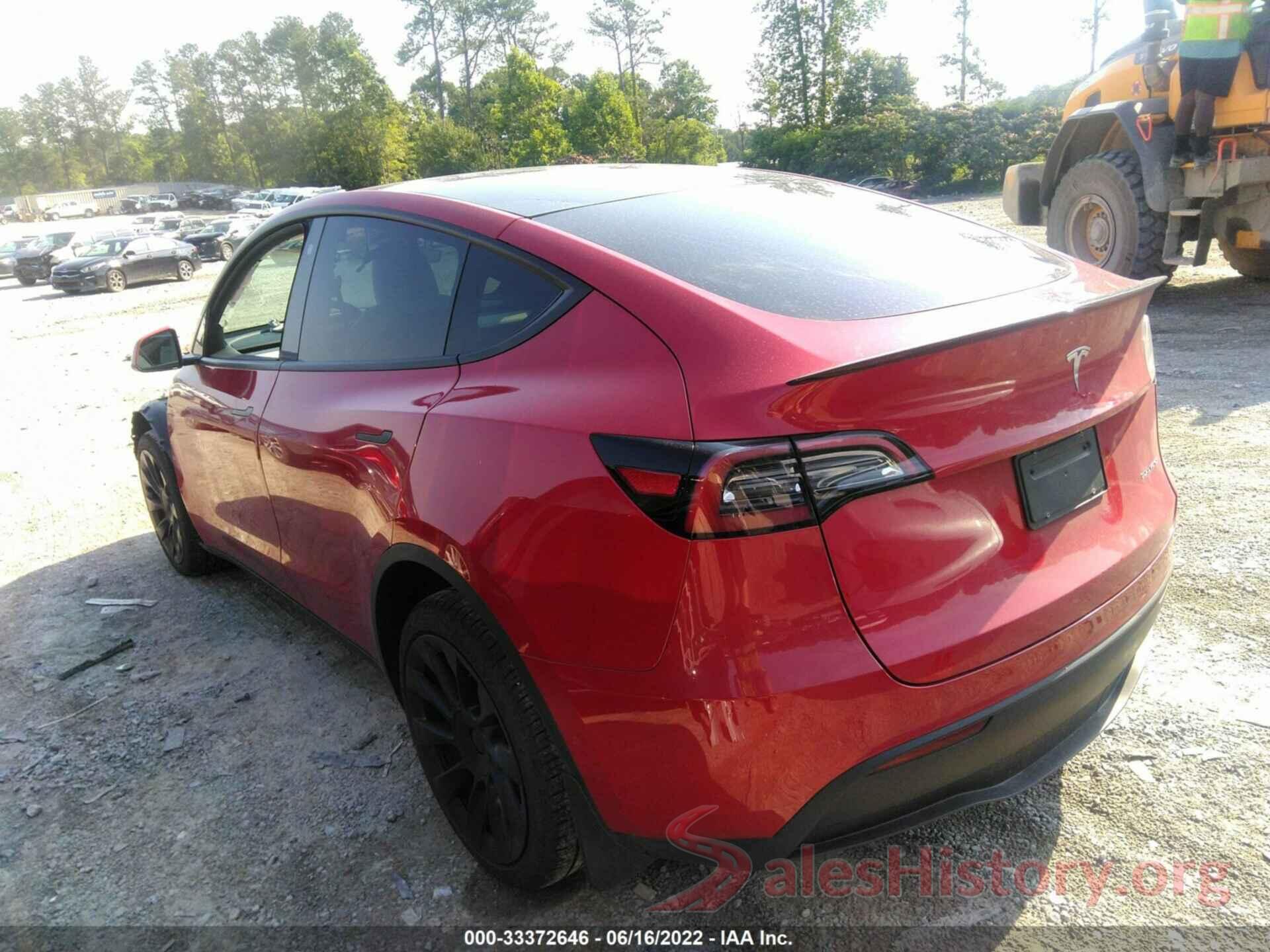 7SAYGDEE0NF313071 2022 TESLA MODEL Y