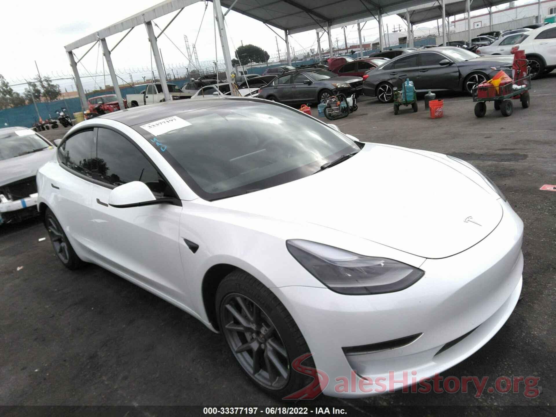 5YJ3E1EB6NF177188 2022 TESLA MODEL 3