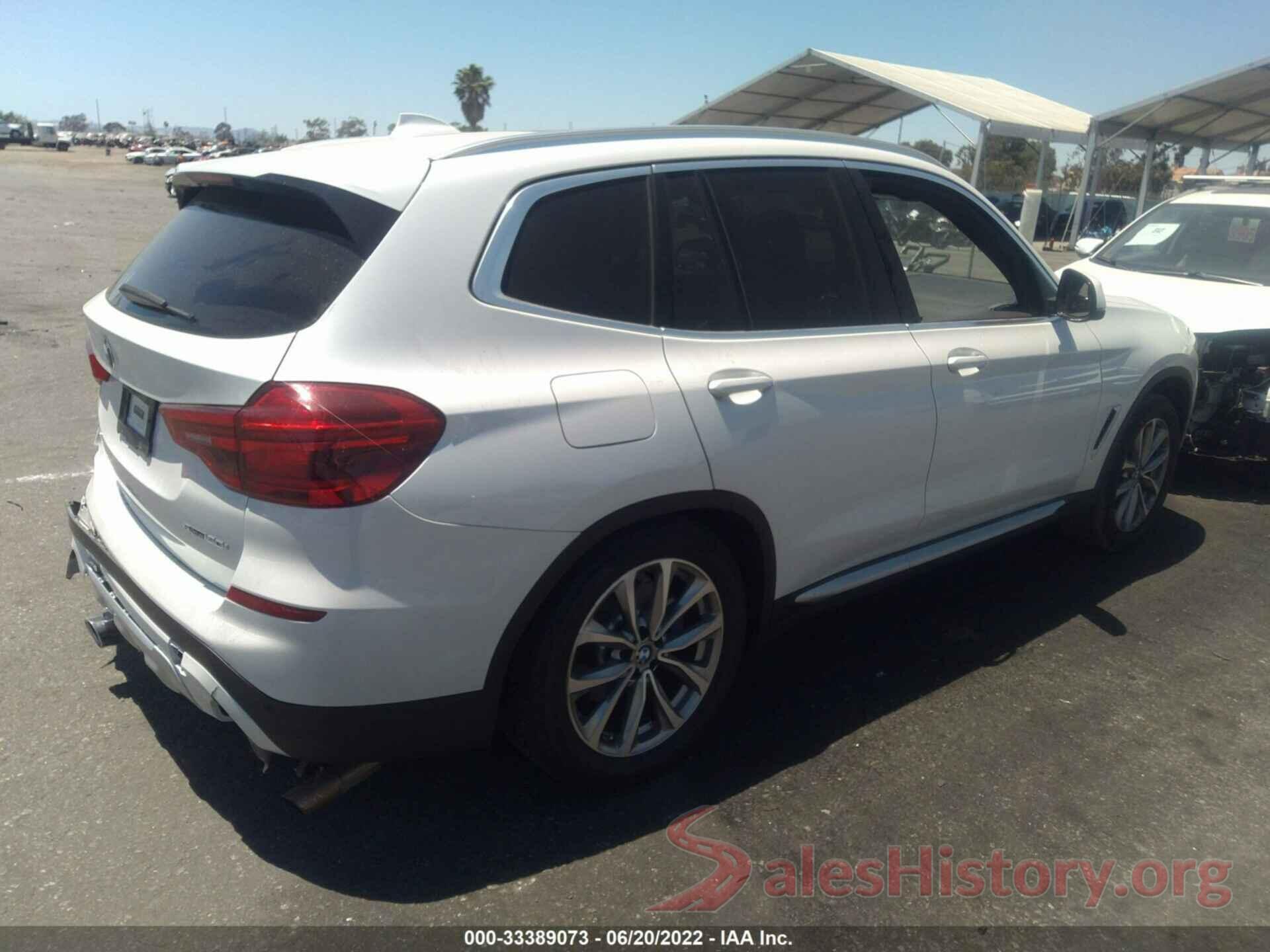 5UXTR7C51KLF23792 2019 BMW X3