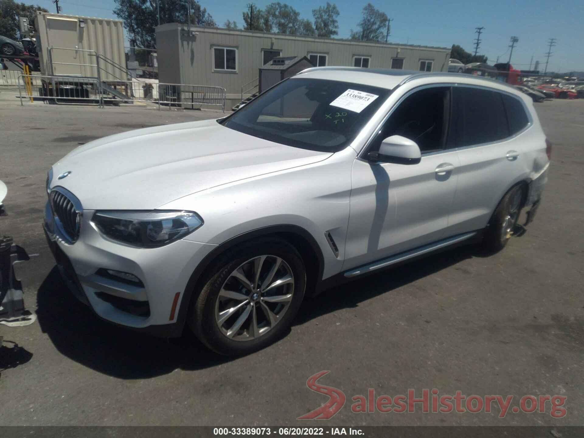 5UXTR7C51KLF23792 2019 BMW X3