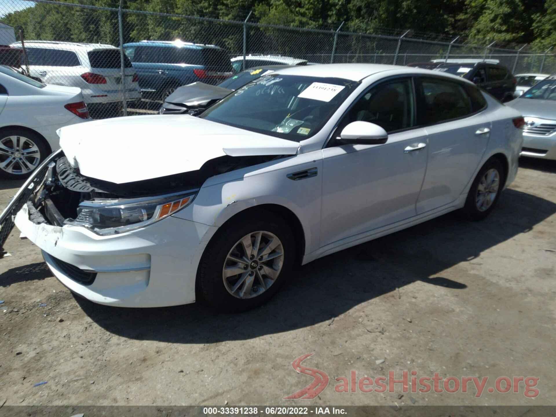 KNAGT4L38G5101185 2016 KIA OPTIMA