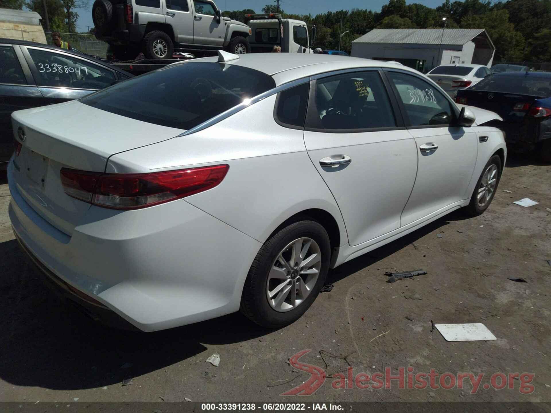 KNAGT4L38G5101185 2016 KIA OPTIMA