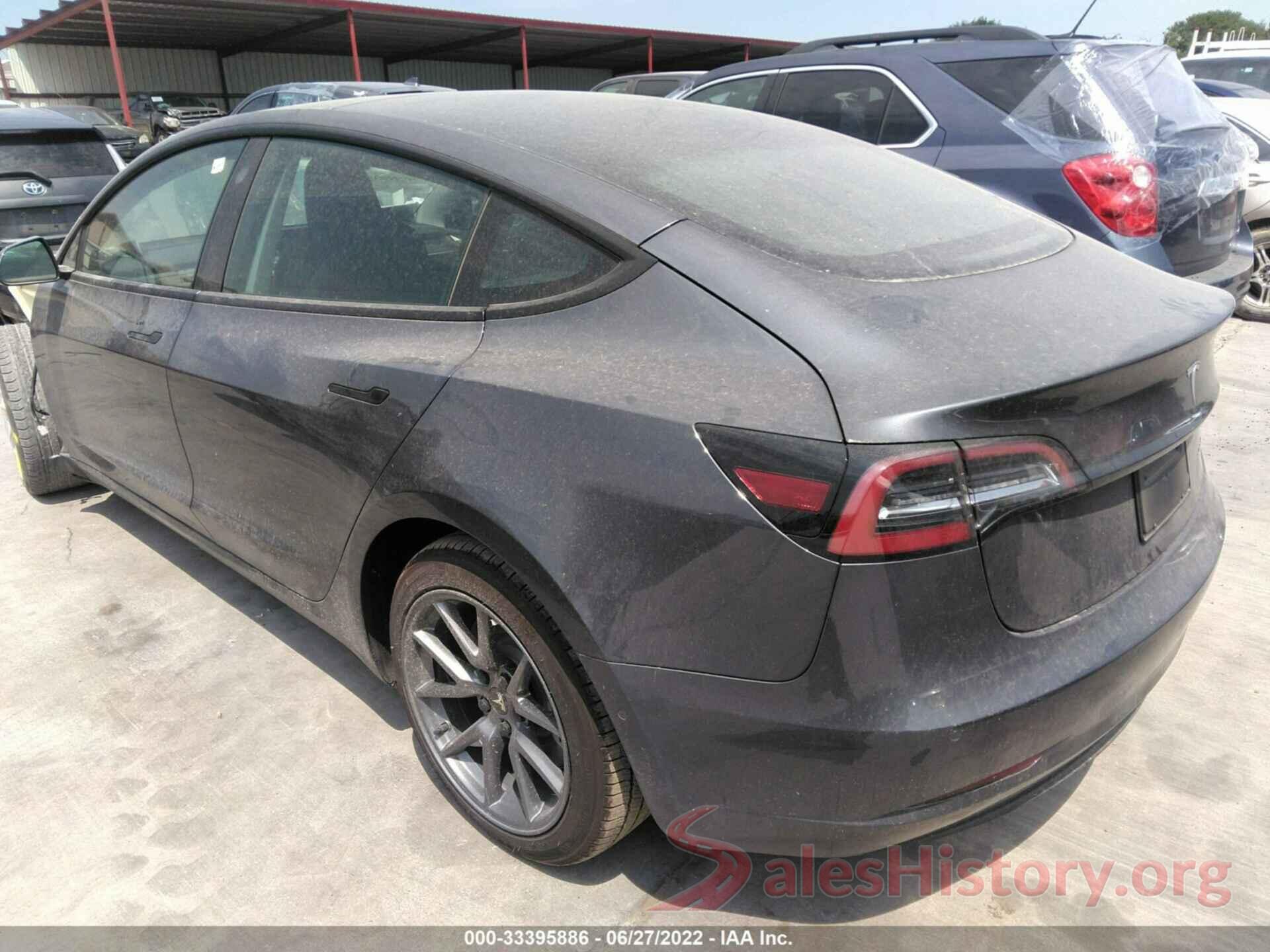 5YJ3E1EBXNF128673 2022 TESLA MODEL 3