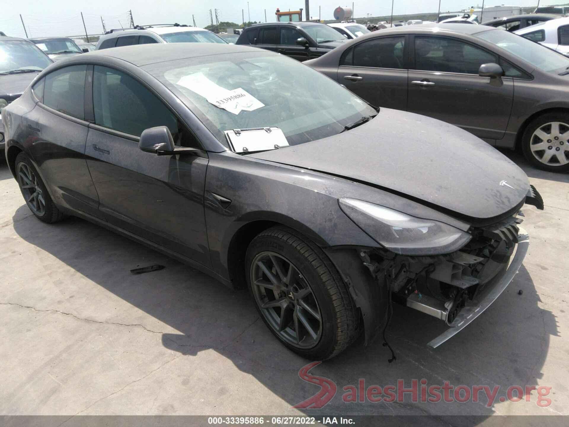 5YJ3E1EBXNF128673 2022 TESLA MODEL 3