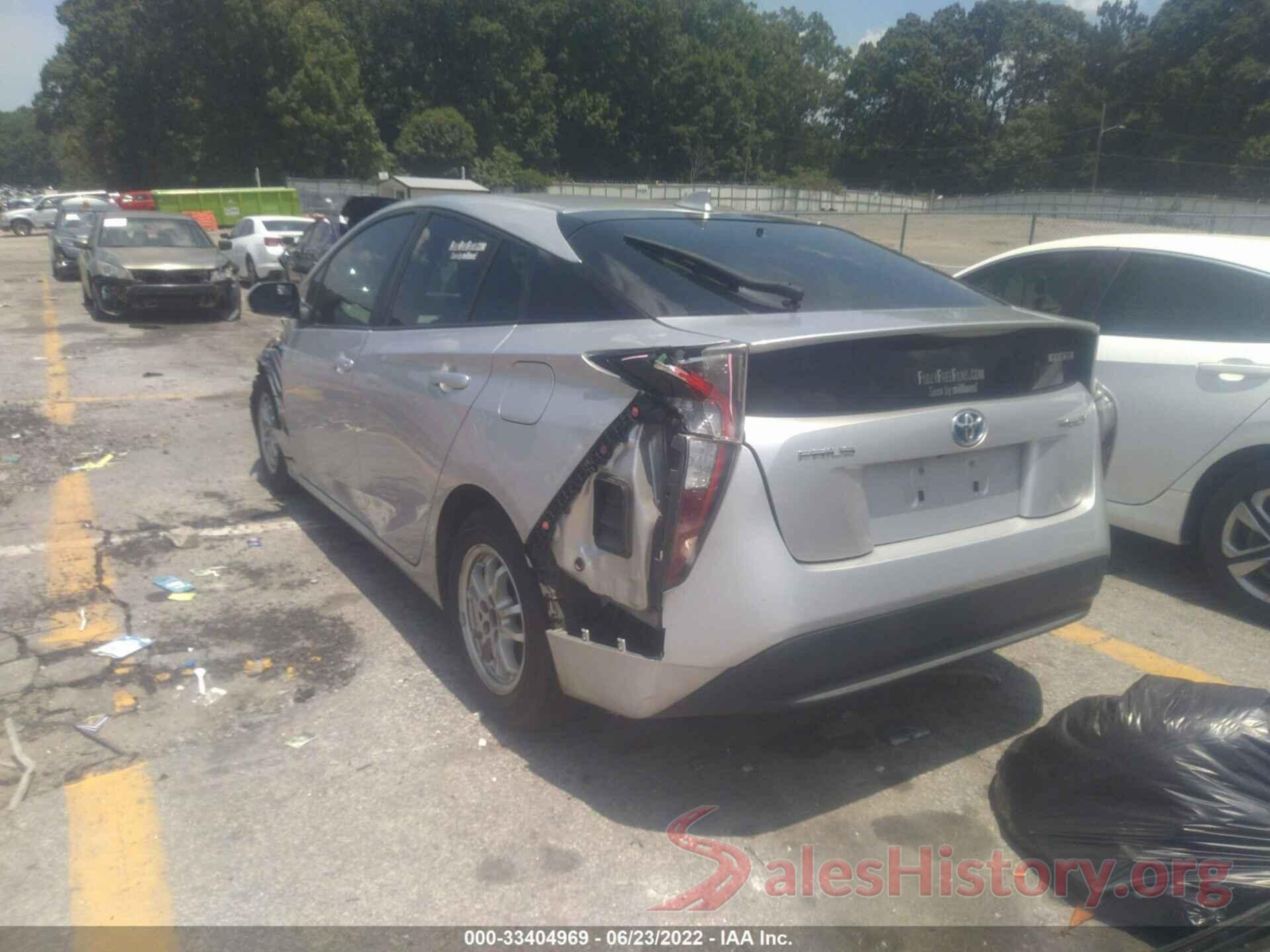 JTDKBRFU7G3518813 2016 TOYOTA PRIUS