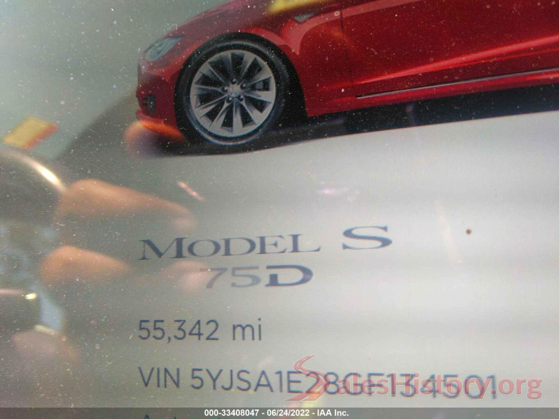 5YJSA1E28GF134501 2016 TESLA MODEL S