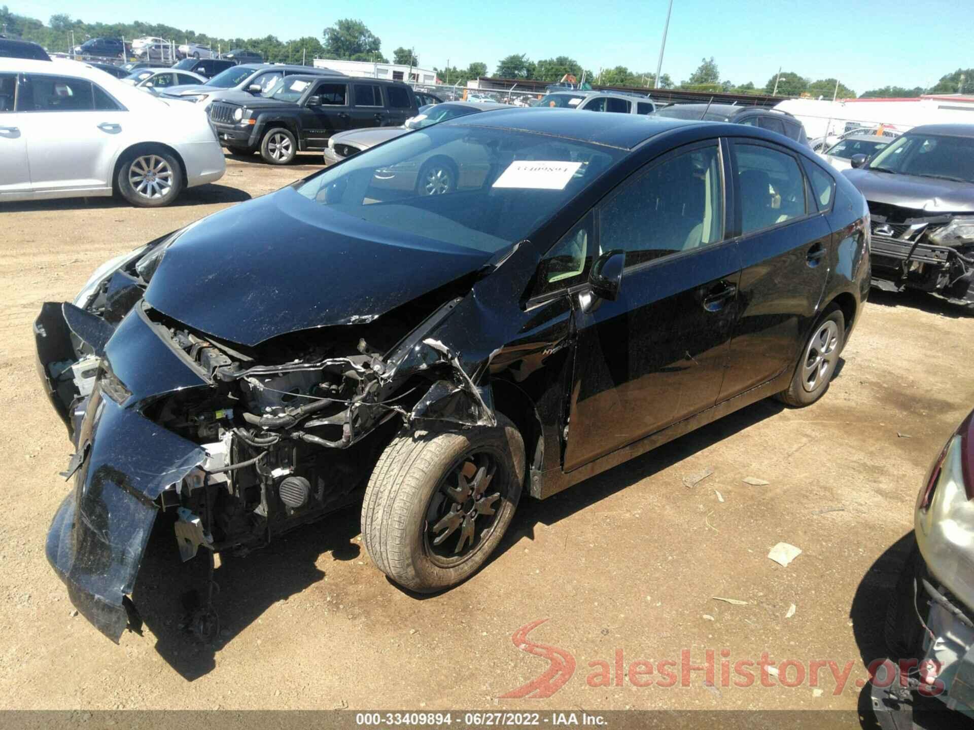 JTDKN3DU8D0339460 2013 TOYOTA PRIUS