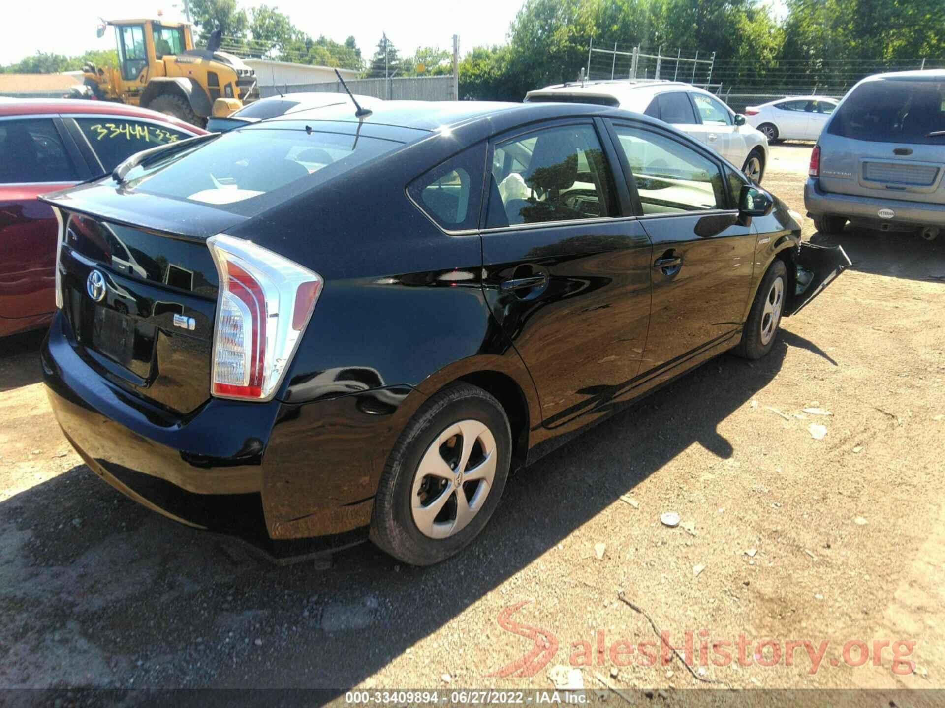 JTDKN3DU8D0339460 2013 TOYOTA PRIUS