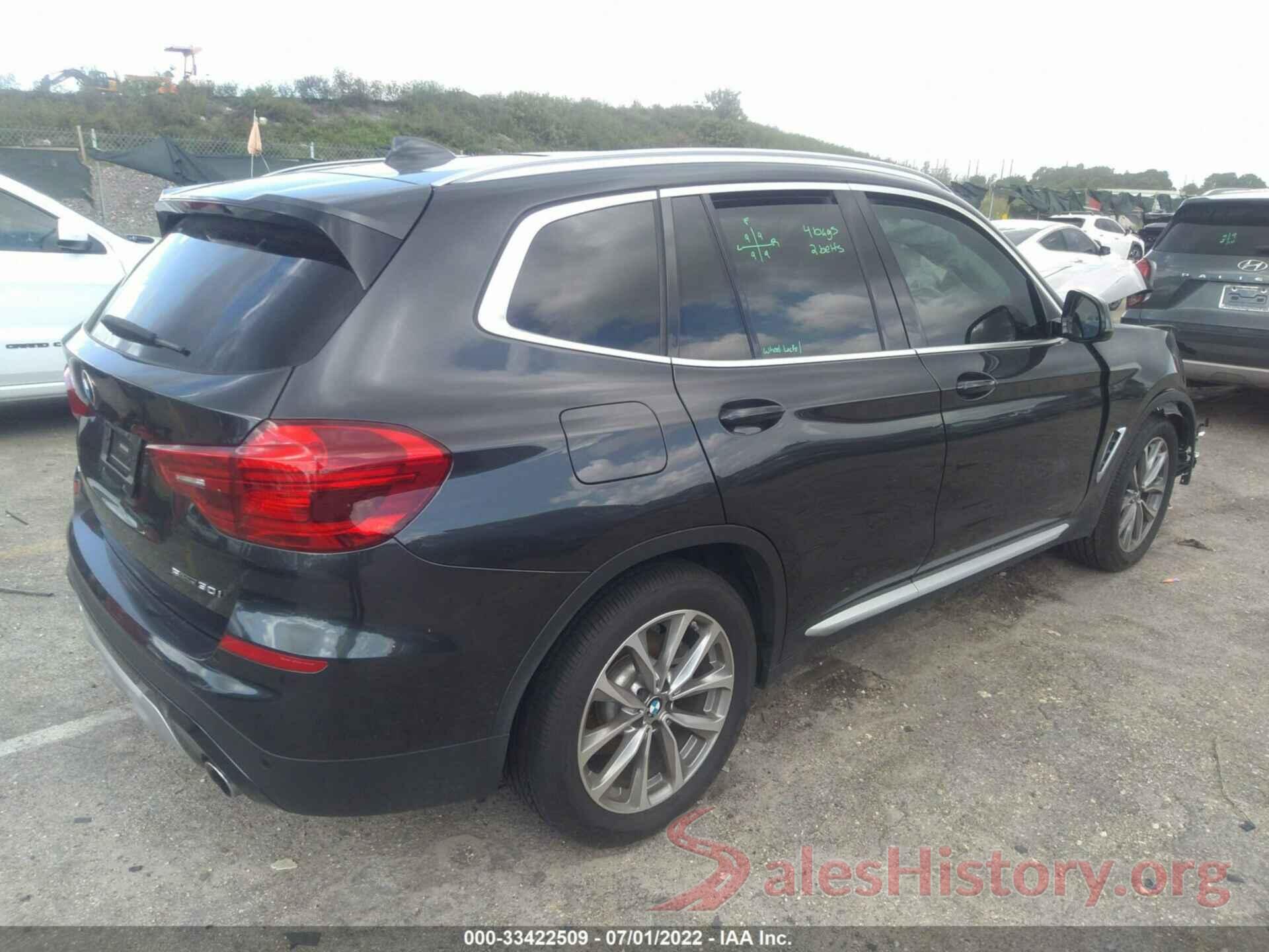 5UXTR7C51KLF35456 2019 BMW X3