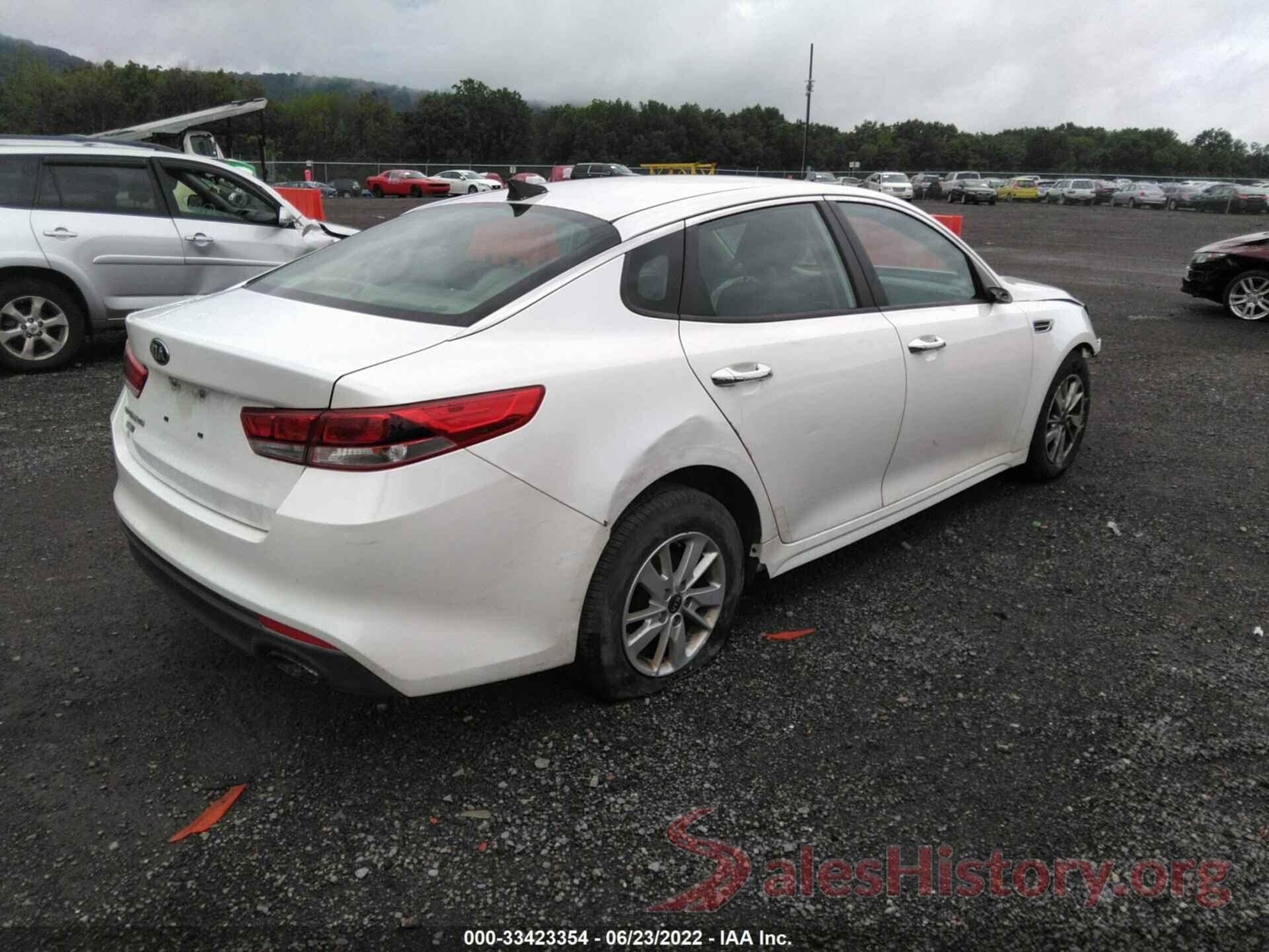 KNAGT4L30G5117350 2016 KIA OPTIMA