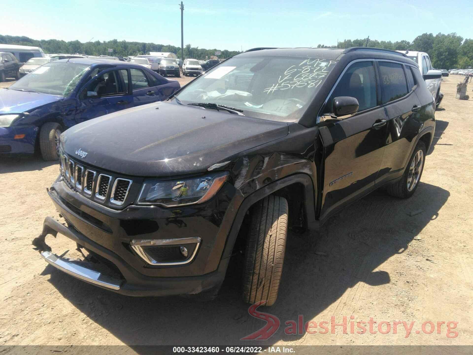 3C4NJDCB0KT766887 2019 JEEP COMPASS