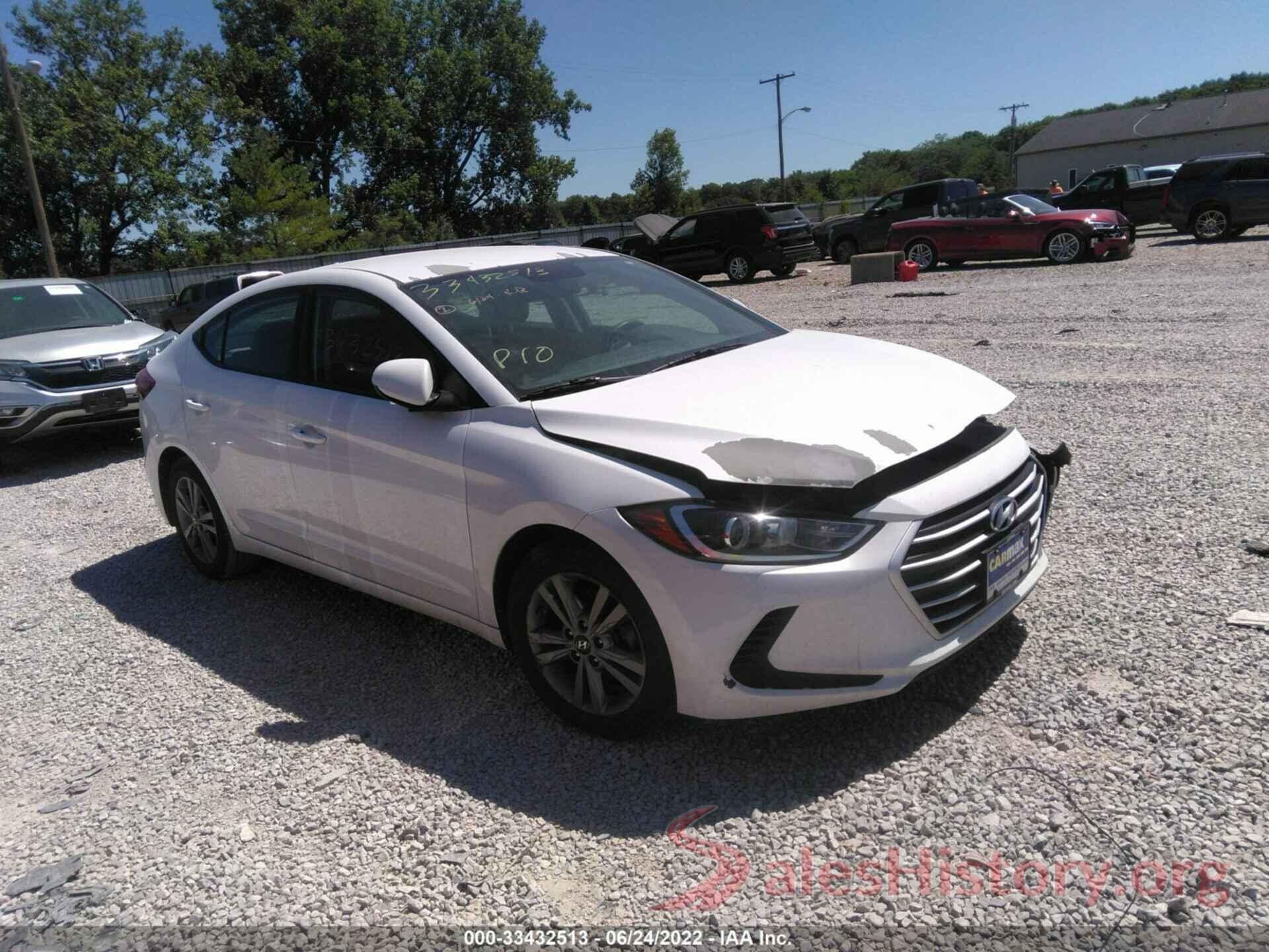 5NPD84LF9HH121884 2017 HYUNDAI ELANTRA