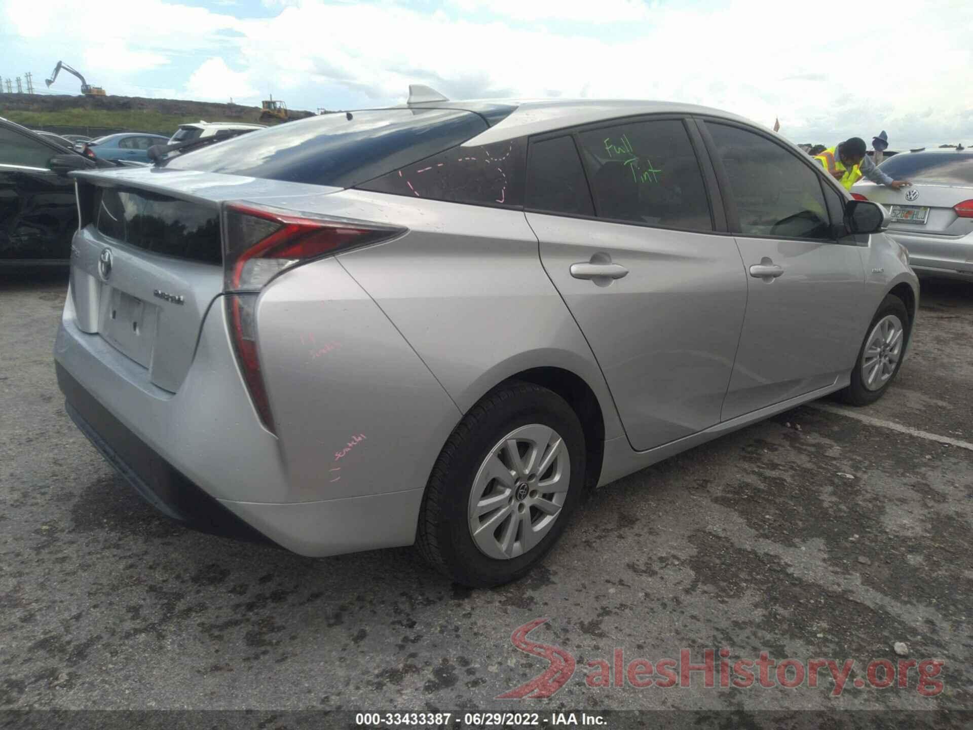 JTDKBRFU4G3014123 2016 TOYOTA PRIUS