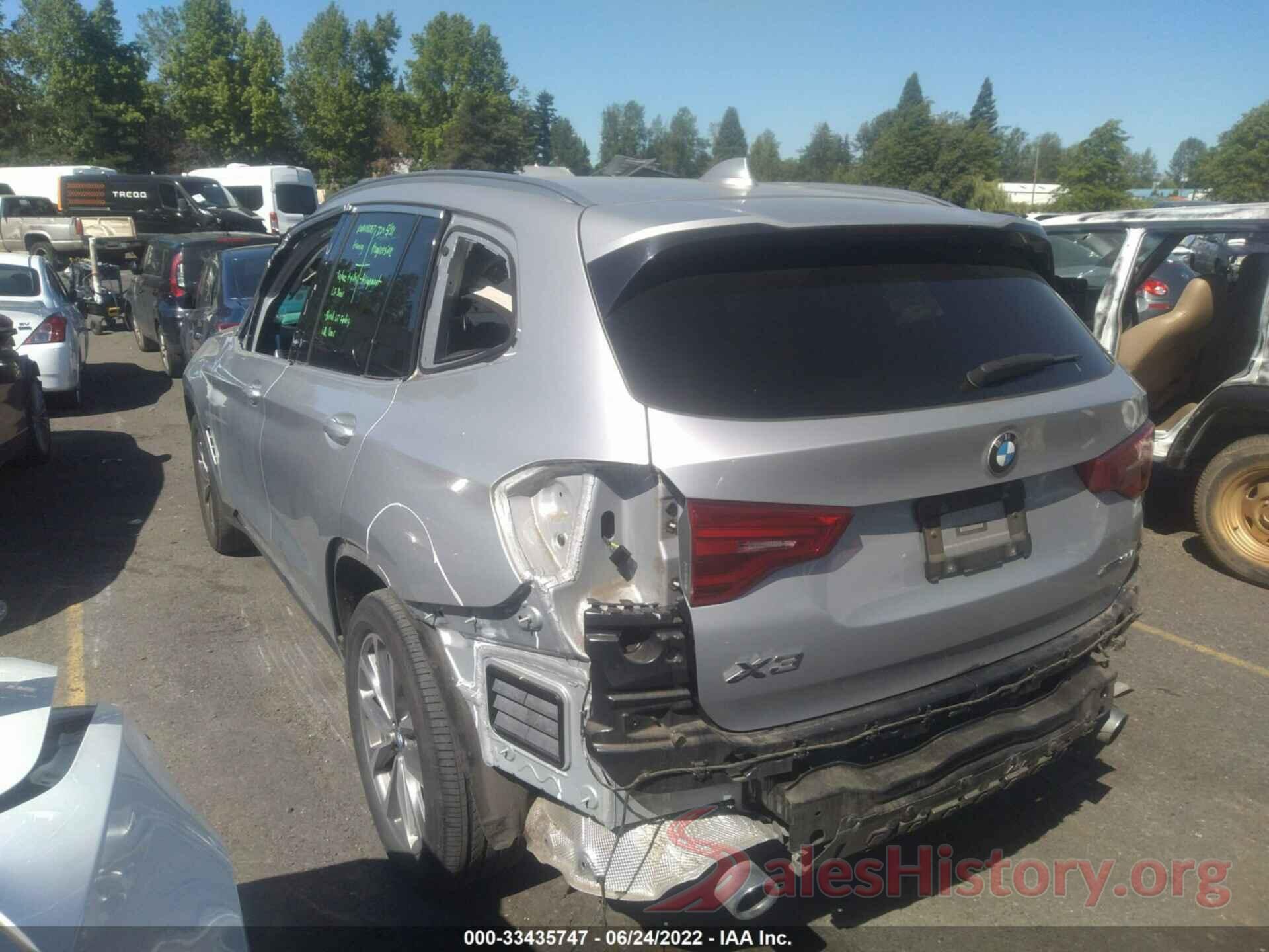 5UXTR9C53KLE17467 2019 BMW X3