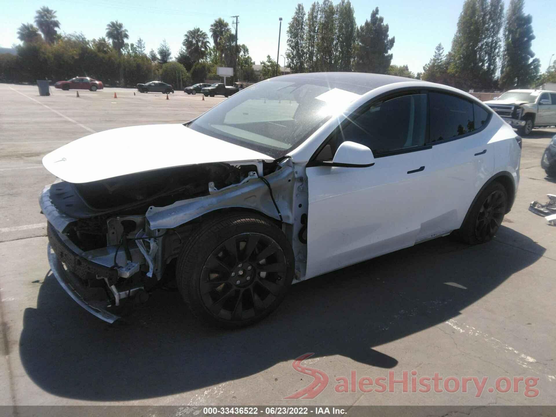 7SAYGDEE4NF345411 2022 TESLA MODEL Y