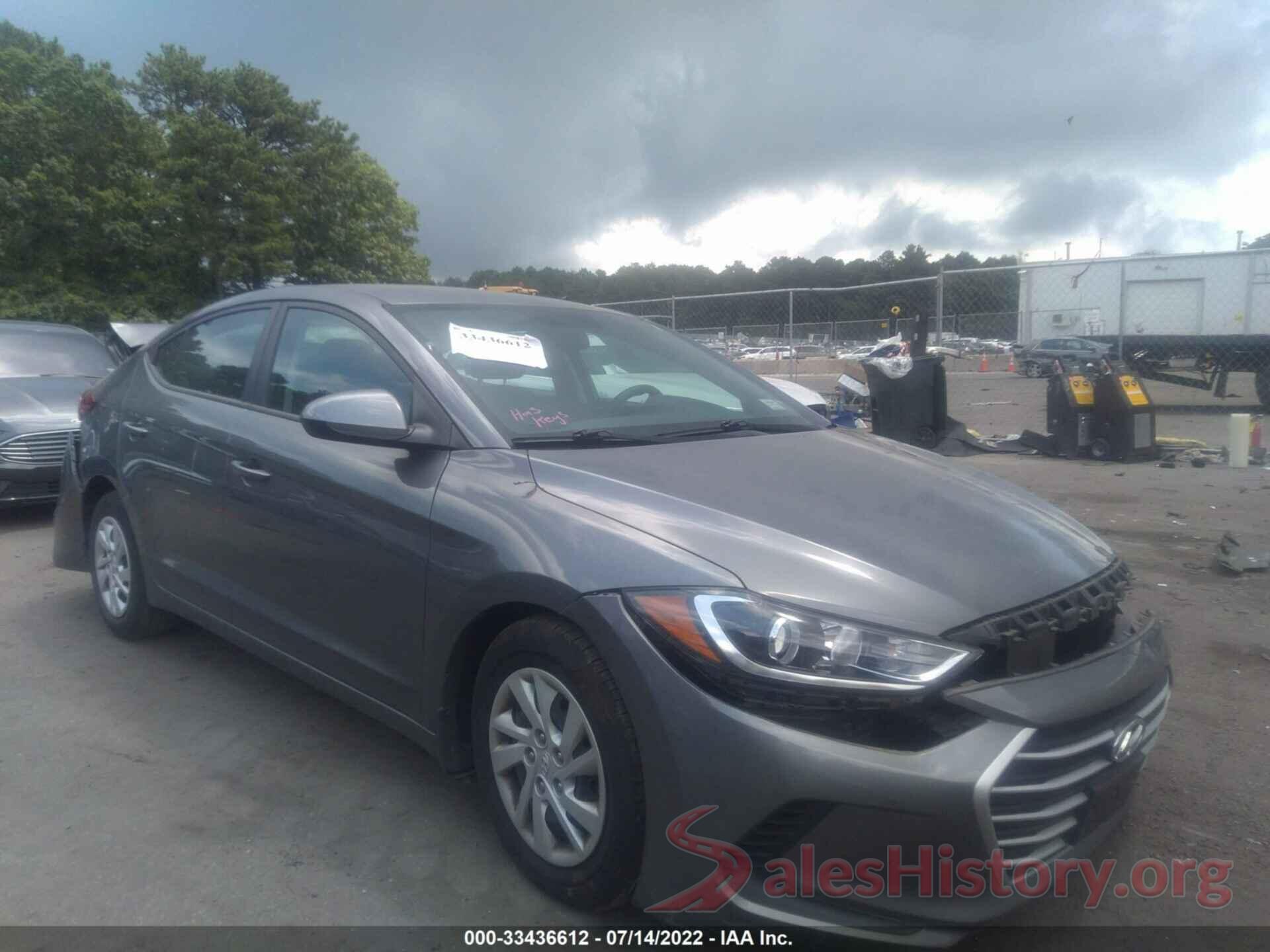 5NPD74LF3JH290176 2018 HYUNDAI ELANTRA