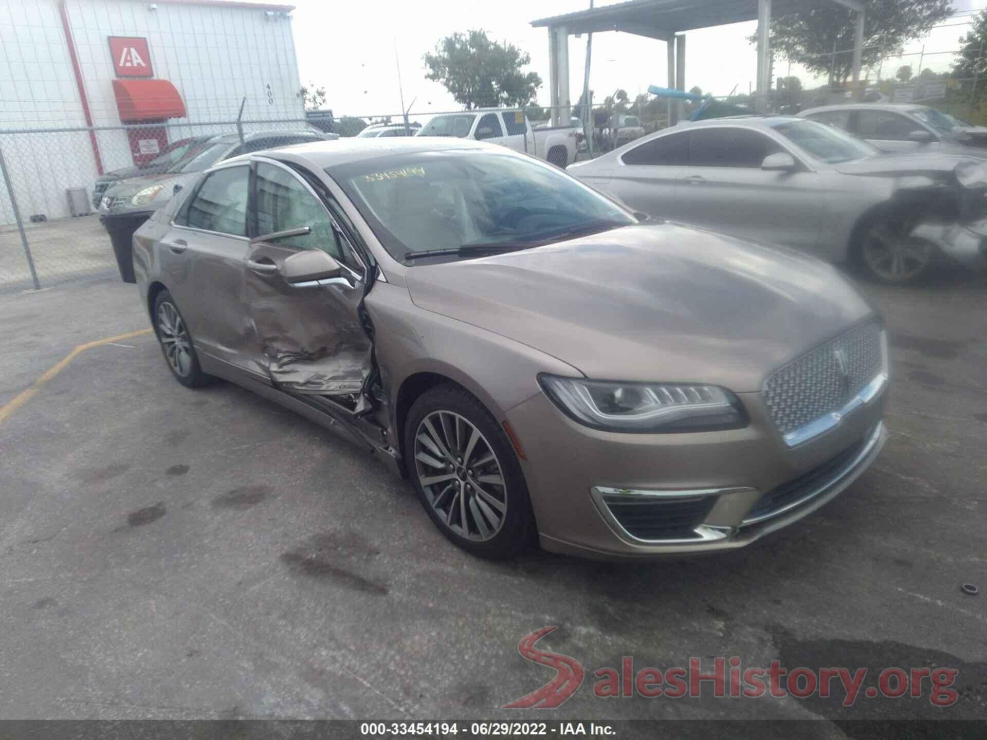 3LN6L5KU5KR614751 2019 LINCOLN MKZ