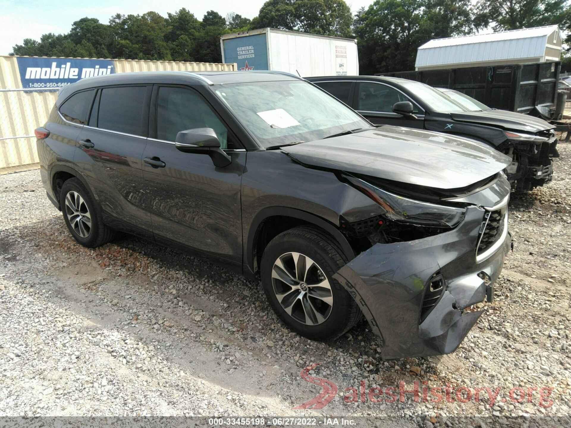 5TDGZRAH0MS052759 2021 TOYOTA HIGHLANDER