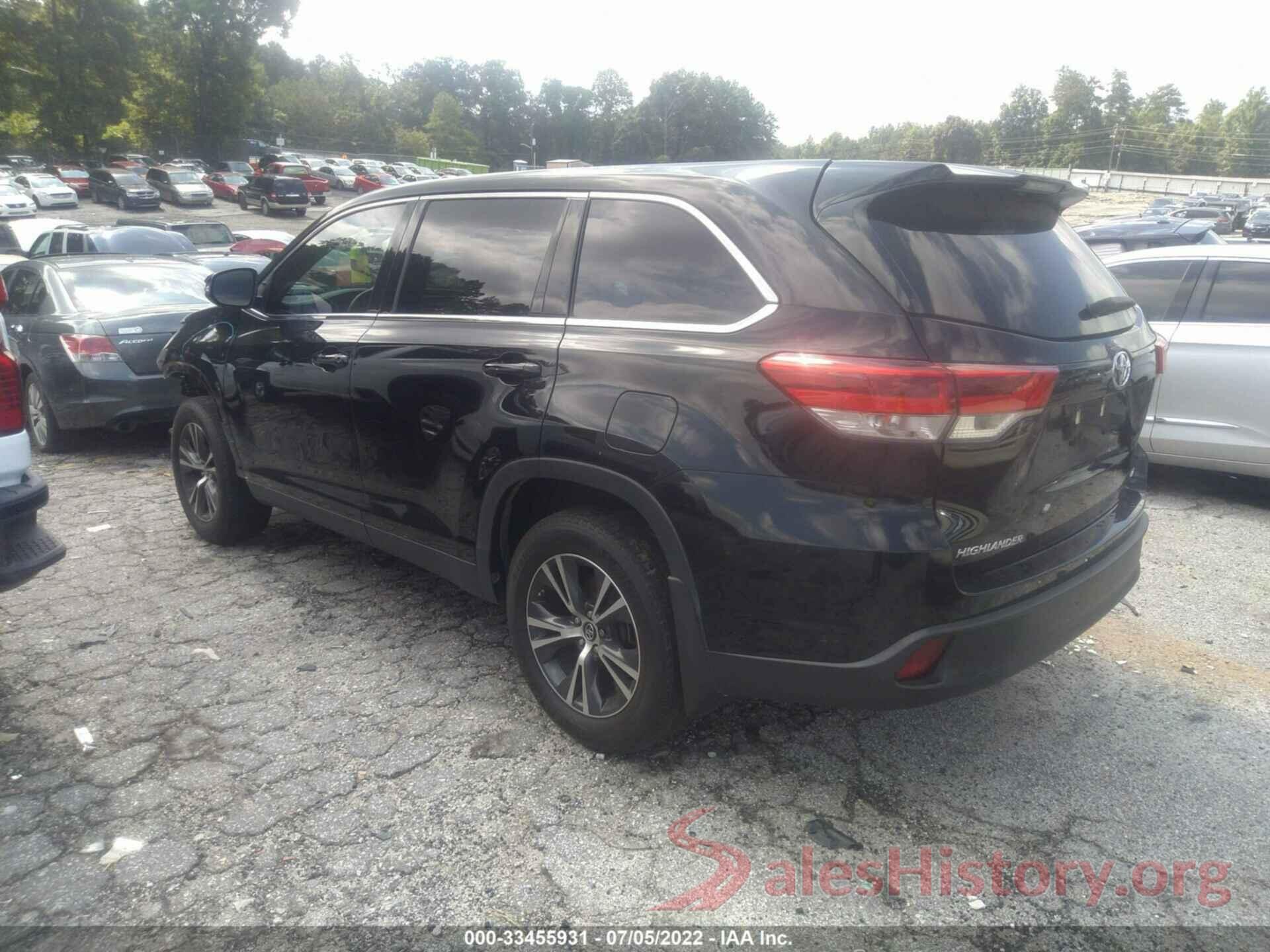 5TDBZRFHXKS739070 2019 TOYOTA HIGHLANDER