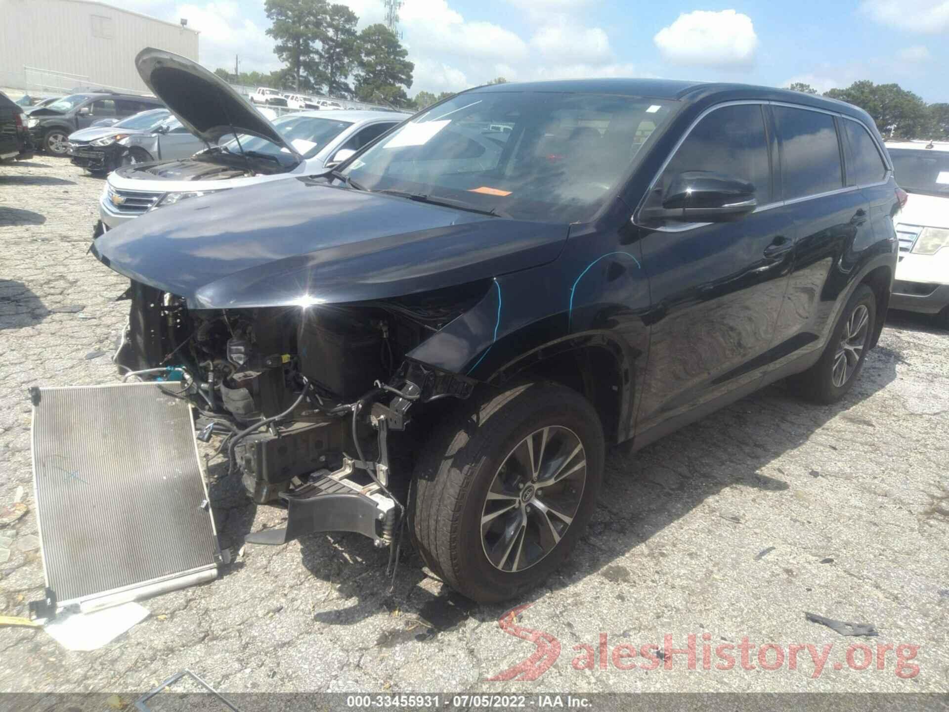 5TDBZRFHXKS739070 2019 TOYOTA HIGHLANDER