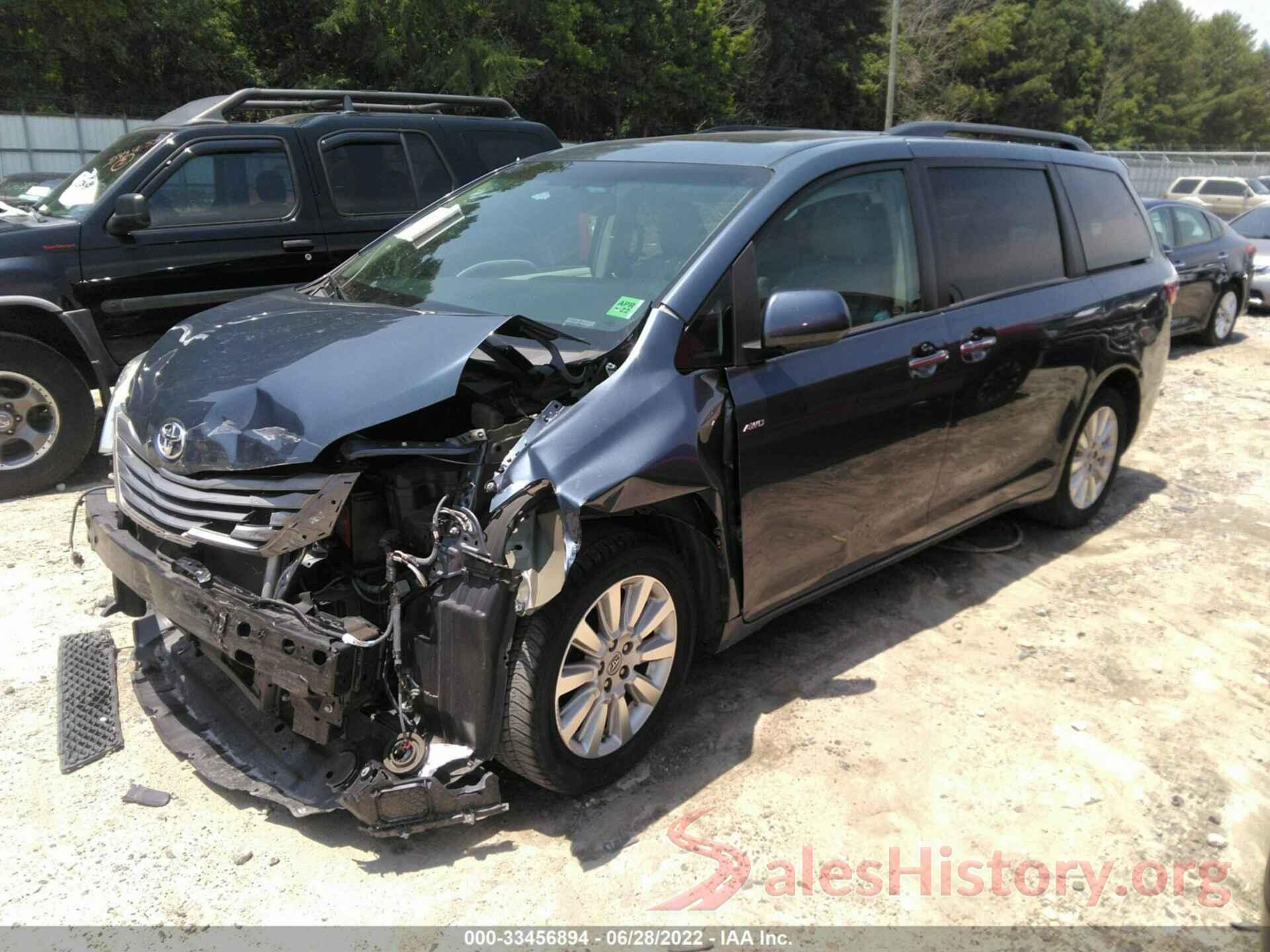 5TDDK3DCXGS143000 2016 TOYOTA SIENNA