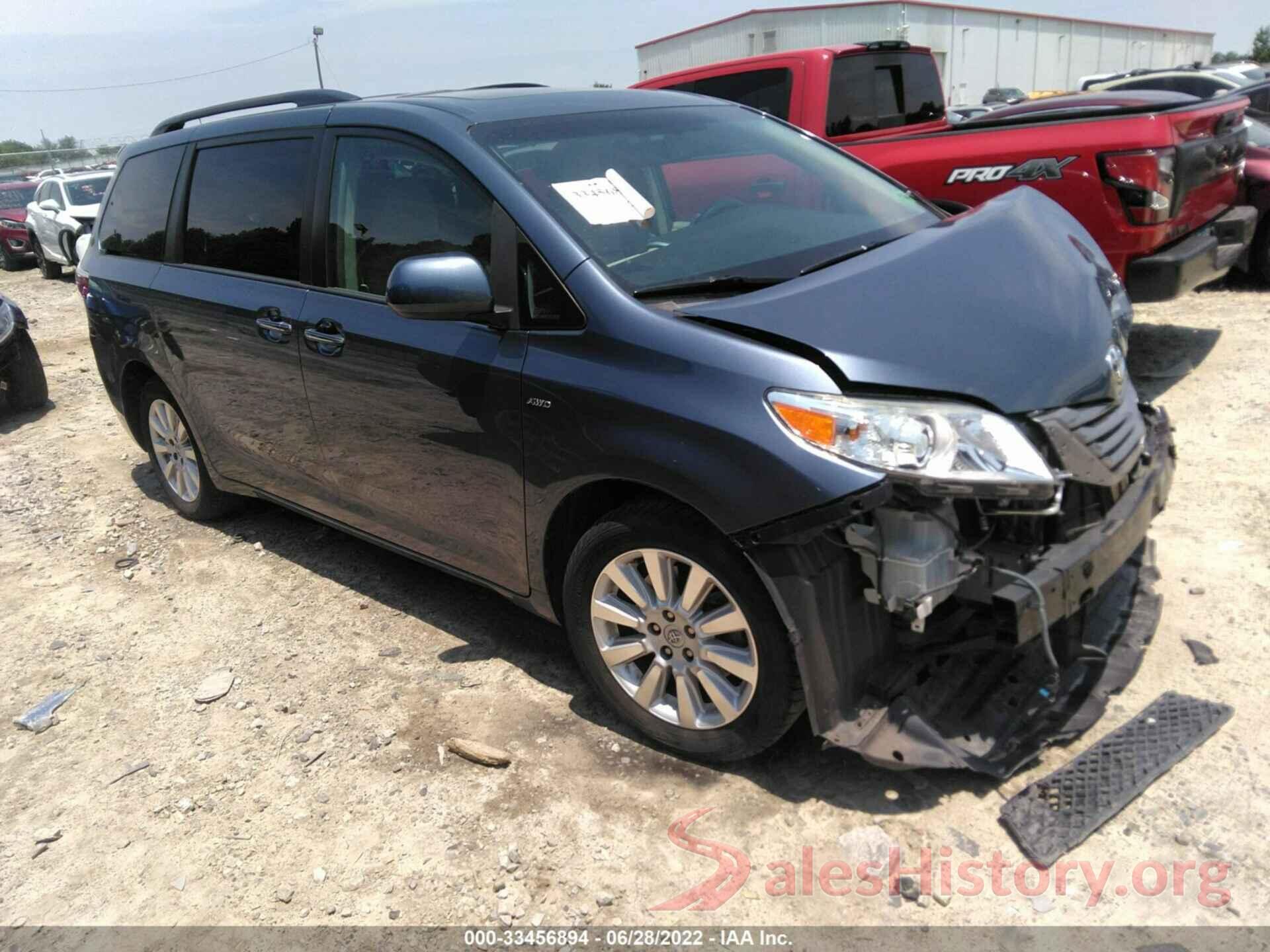 5TDDK3DCXGS143000 2016 TOYOTA SIENNA