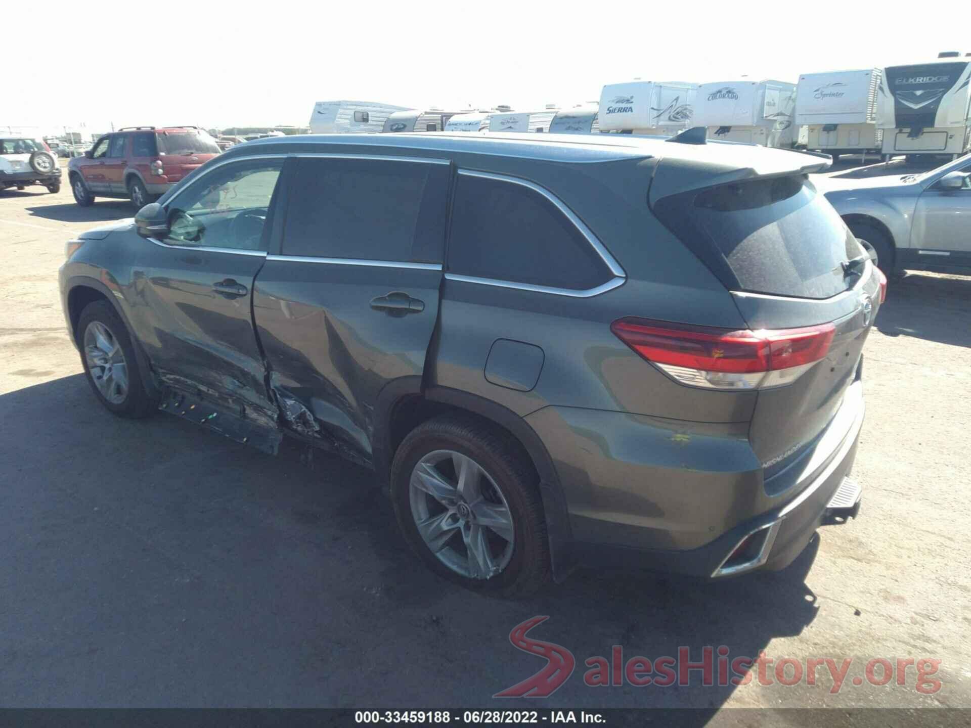 5TDDZRFH0HS377834 2017 TOYOTA HIGHLANDER