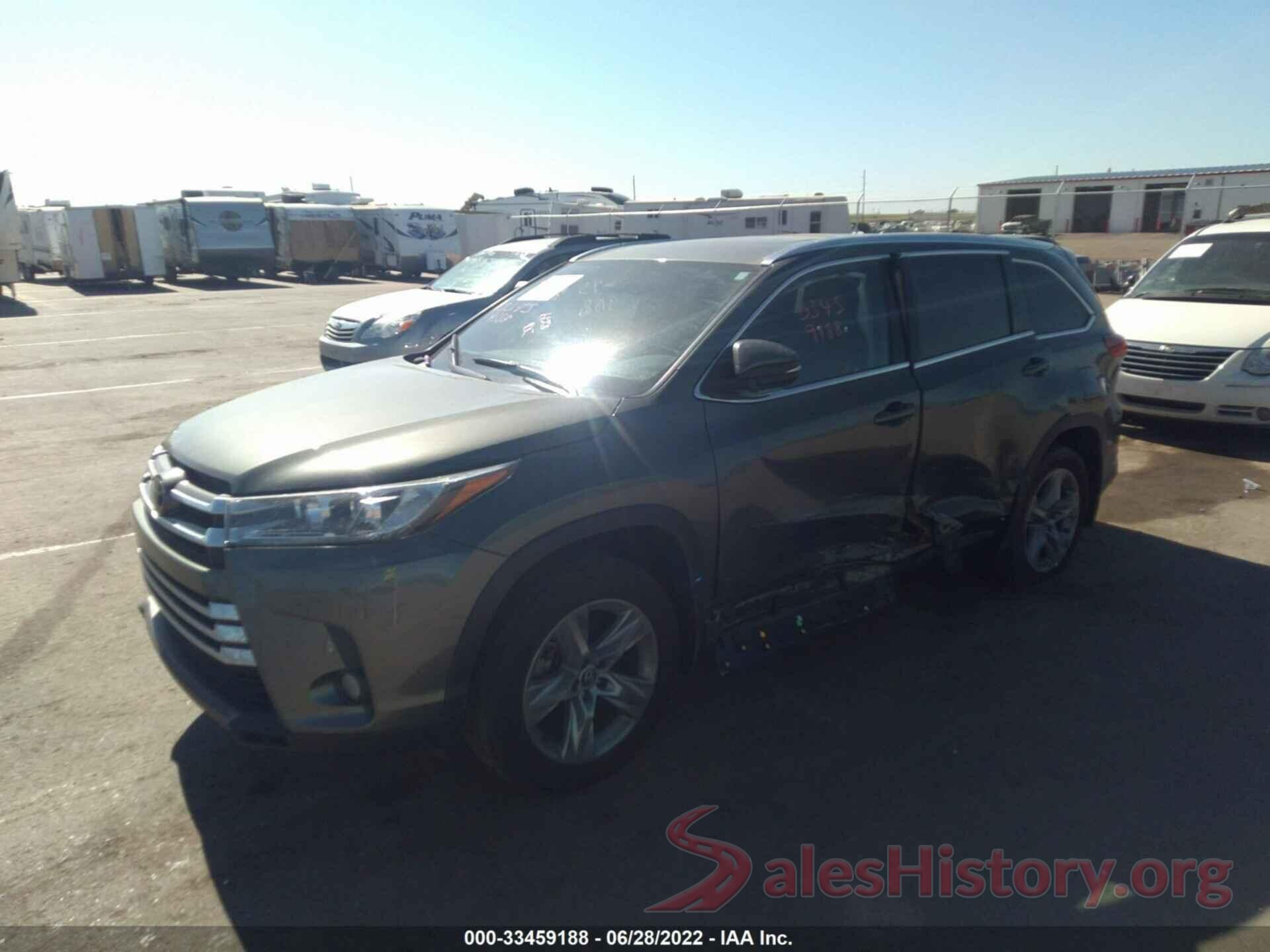 5TDDZRFH0HS377834 2017 TOYOTA HIGHLANDER