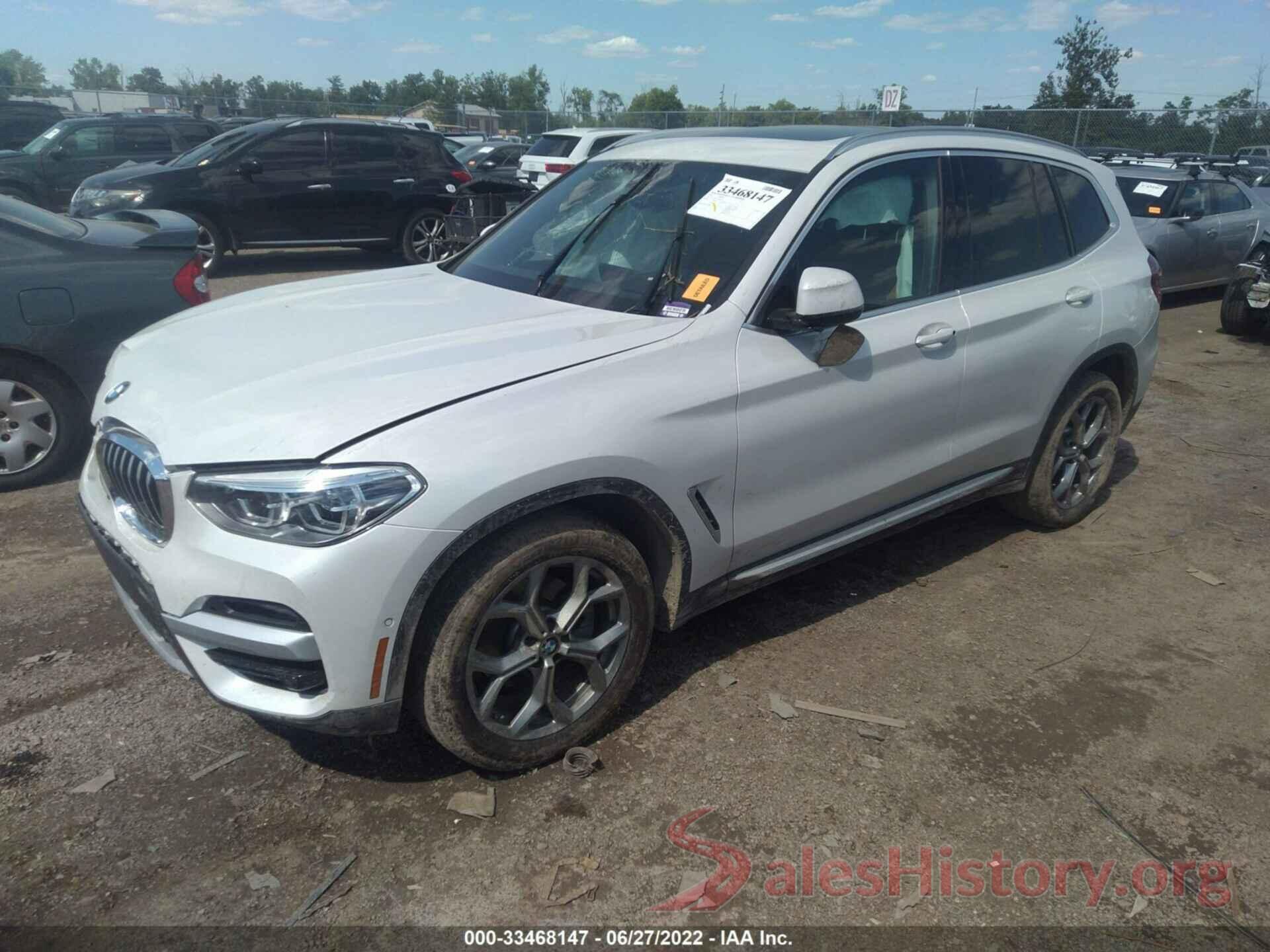 5UXTY5C07L9B12424 2020 BMW X3