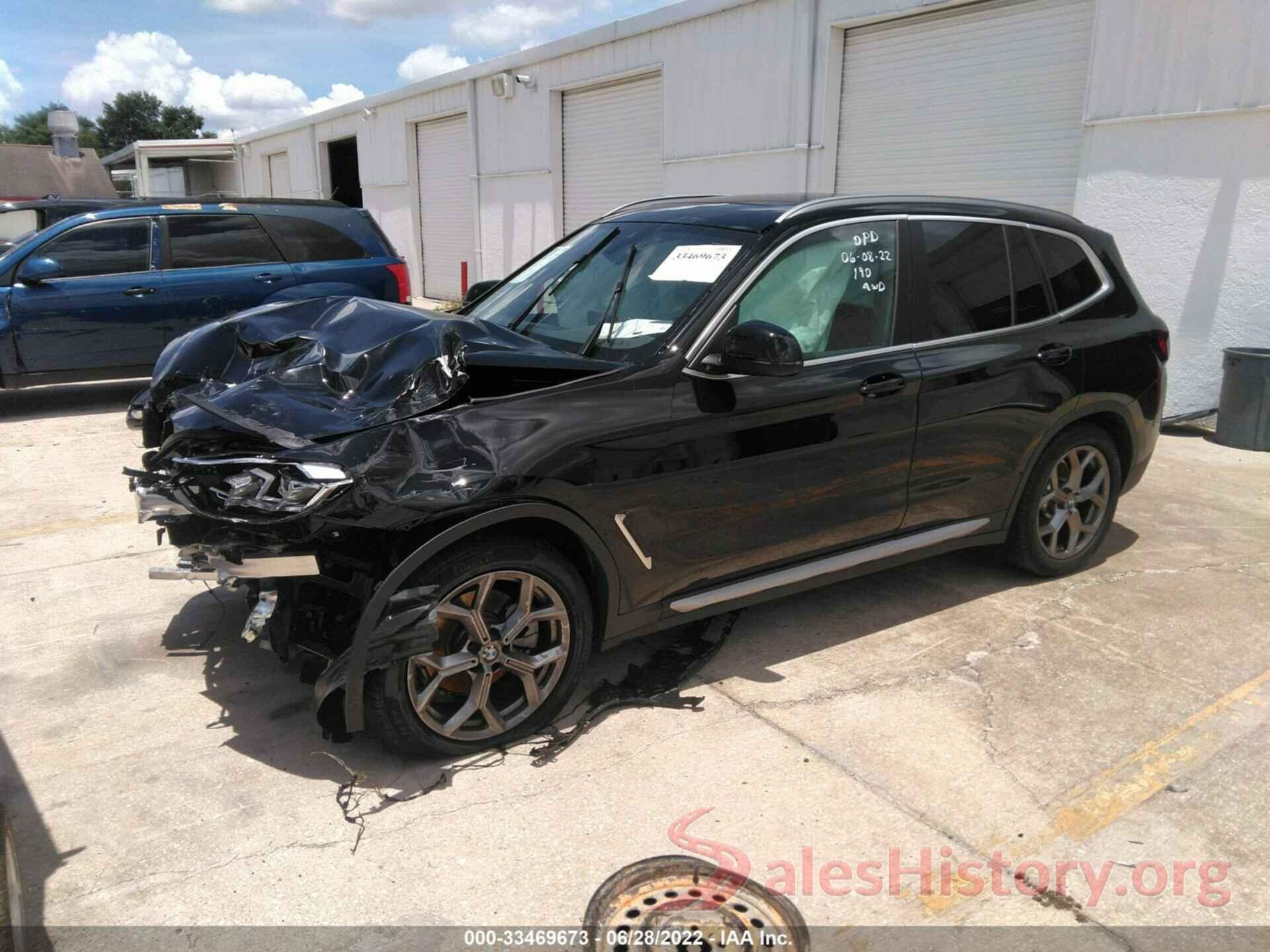 5UX53DP09N9L36127 2022 BMW X3