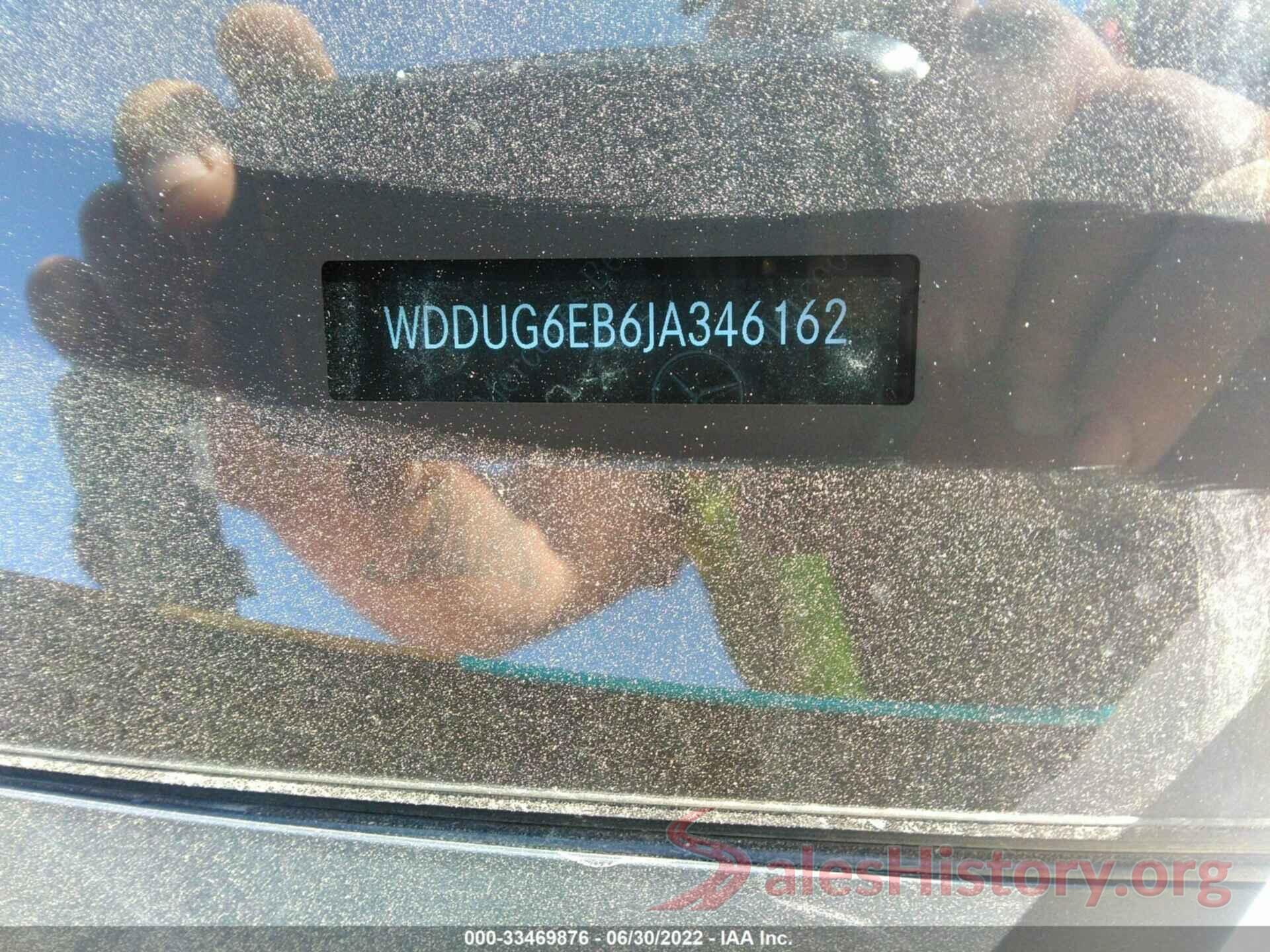 WDDUG6EB6JA346162 2018 MERCEDES-BENZ S-CLASS