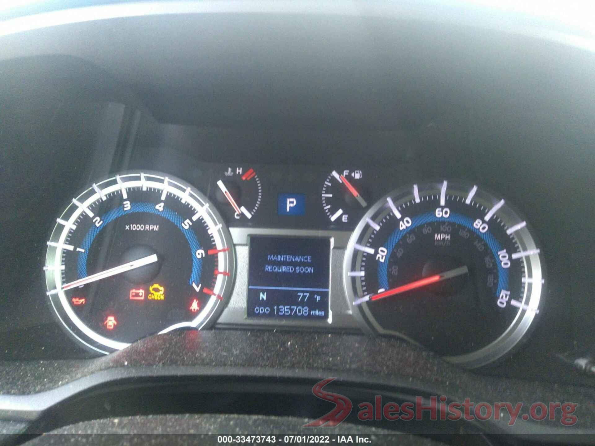 JTEBU5JR3G5365479 2016 TOYOTA 4RUNNER