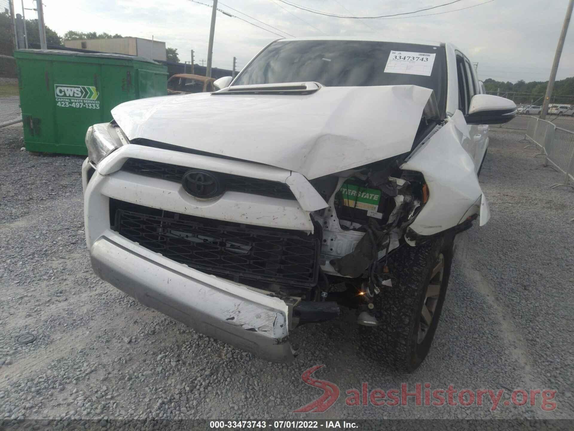 JTEBU5JR3G5365479 2016 TOYOTA 4RUNNER