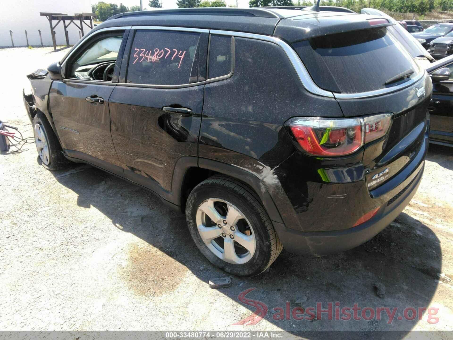 3C4NJDBB7LT161168 2020 JEEP COMPASS