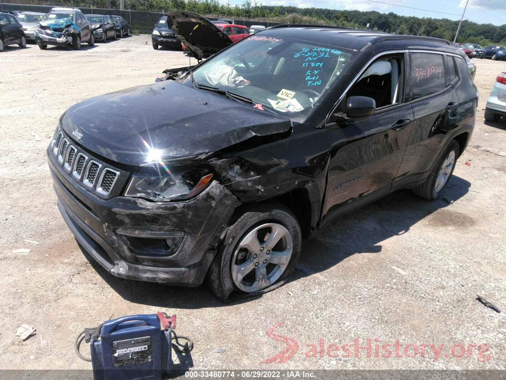 3C4NJDBB7LT161168 2020 JEEP COMPASS