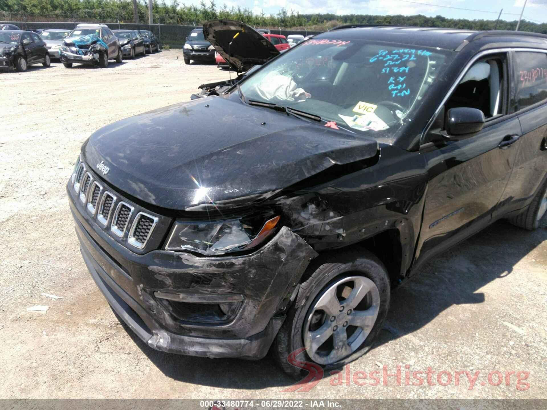 3C4NJDBB7LT161168 2020 JEEP COMPASS