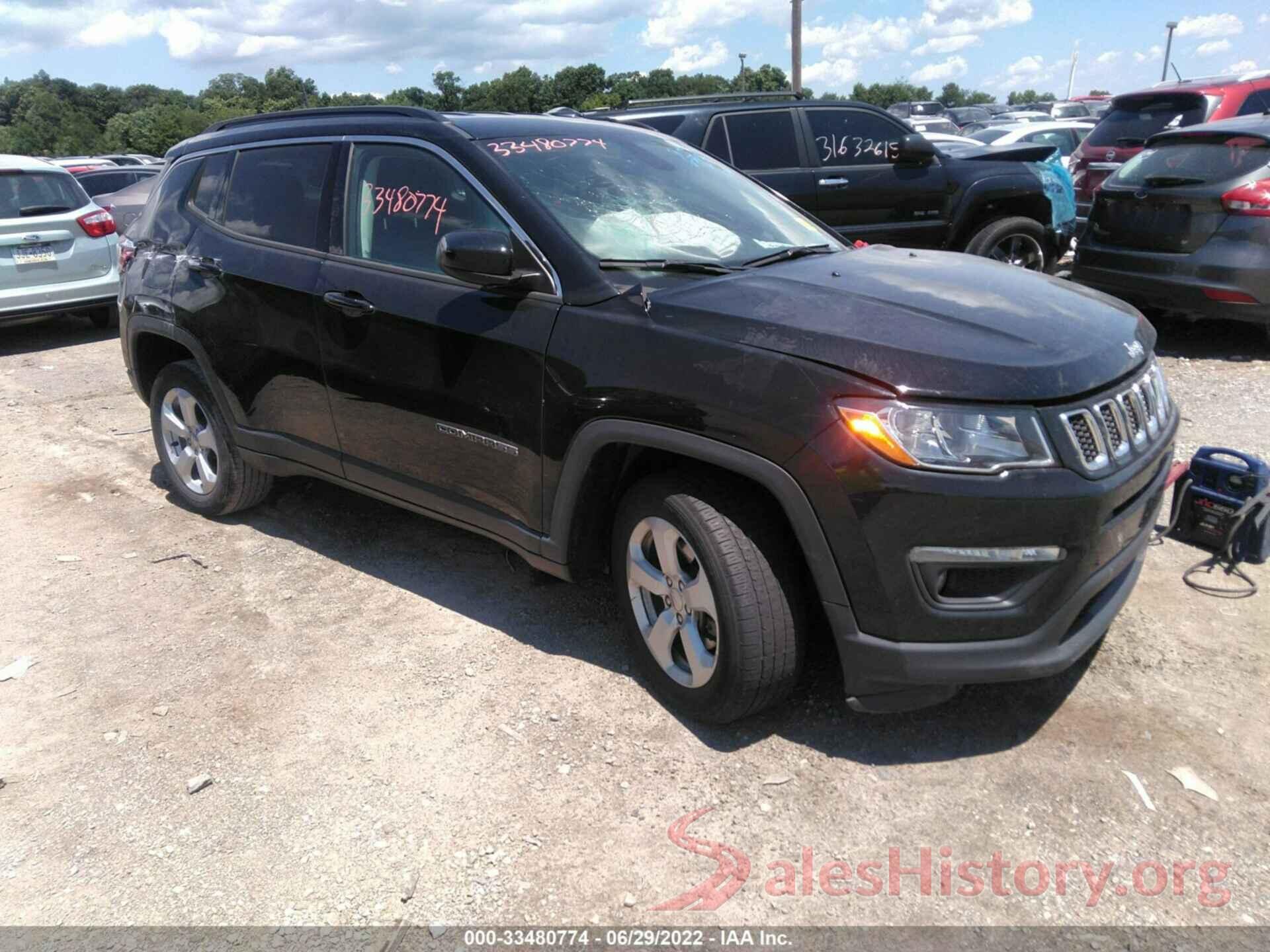 3C4NJDBB7LT161168 2020 JEEP COMPASS