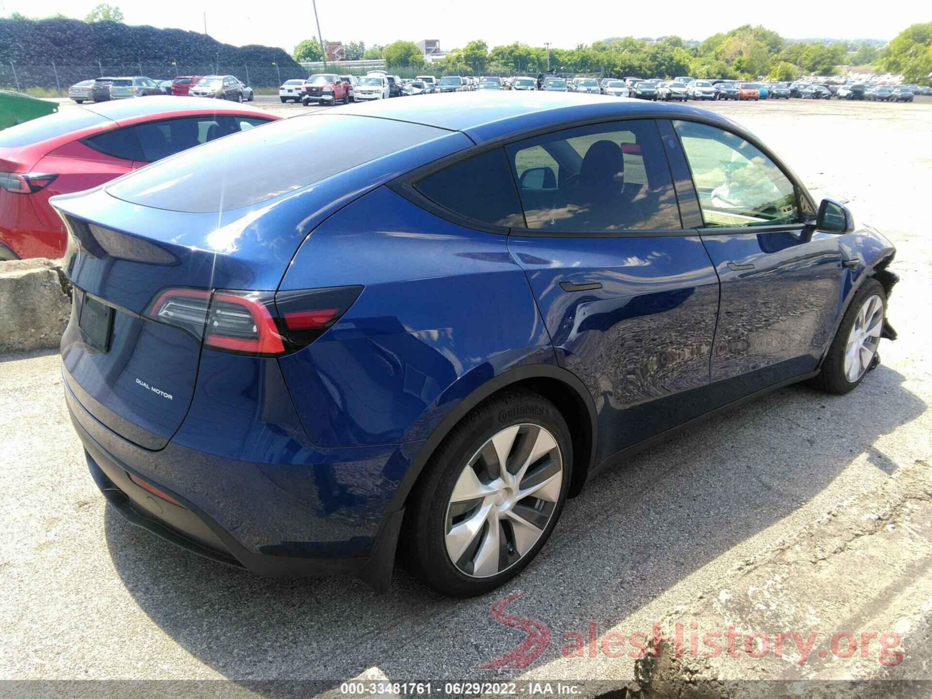 5YJYGDEE7MF074551 2021 TESLA MODEL Y